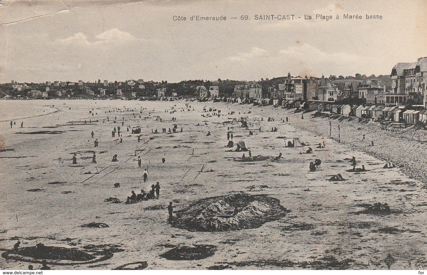 Cotes D'armor : SAINT-CAST : La Plage à Marée Basse - Saint-Cast-le-Guildo