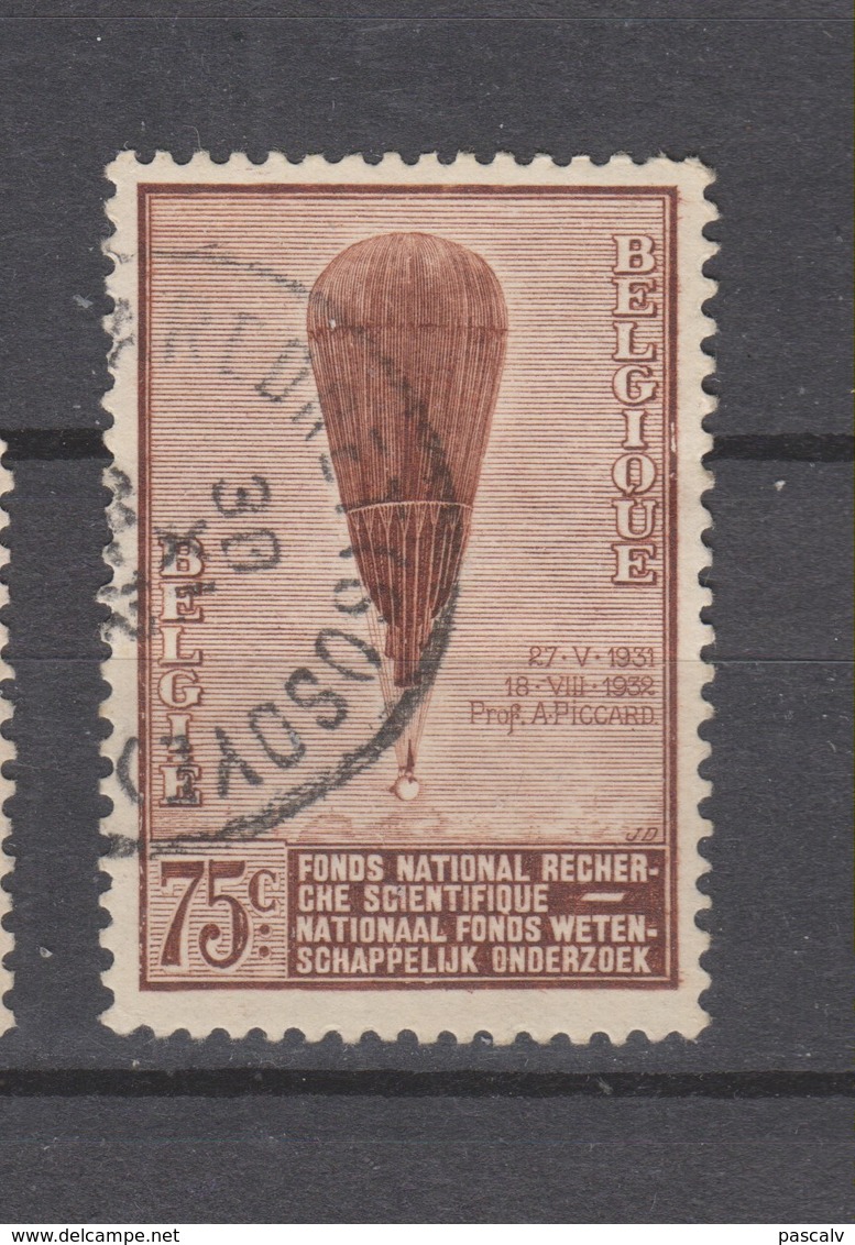 COB 353 Oblitéré MAREDRET-SOSSOYE Cachet Rond Central Ballon Piccard Montgolfière - Used Stamps