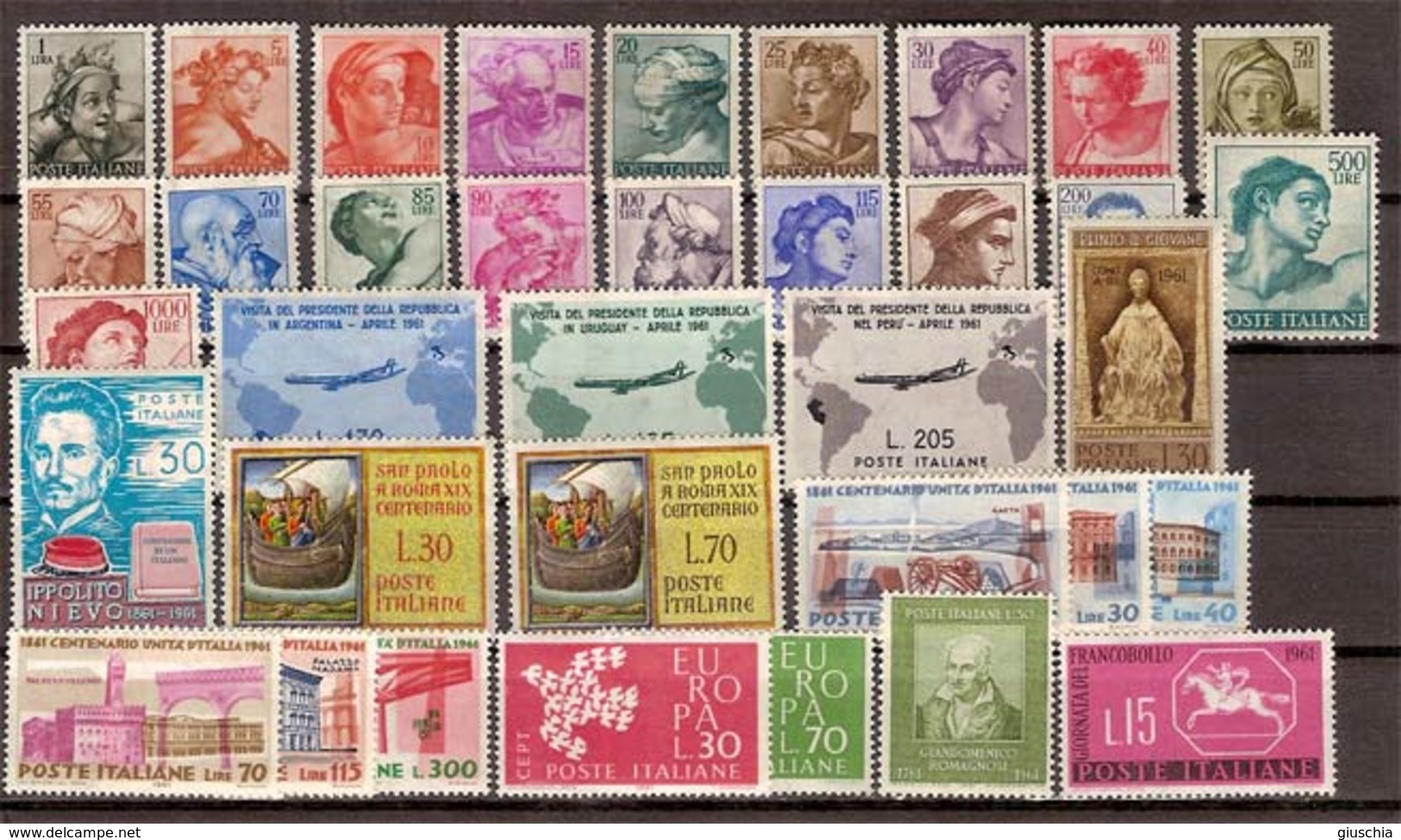 (Fb).Repubblica.1961-66.Tutte Le Emissioni,nuovi,freschi,gomma Integra,MNH (6 Scan) (118/123-13) - Annate Complete