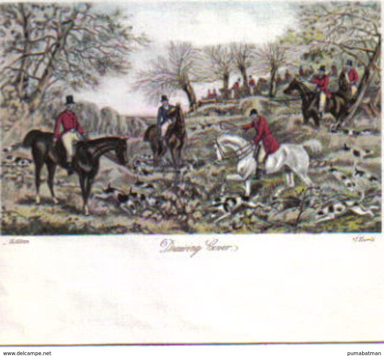 Chevaux - Scènes De Chasse à Courre - 6 Gravures De J.HARRIS 1791-1873. - Lithographies