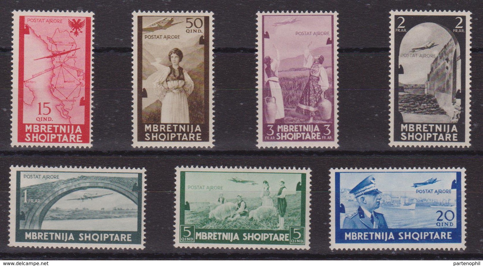308 ** Albania – 1940 Soggetti Vari, N. P.a. 5/11. Cat. € 425,00. SPL - Albania