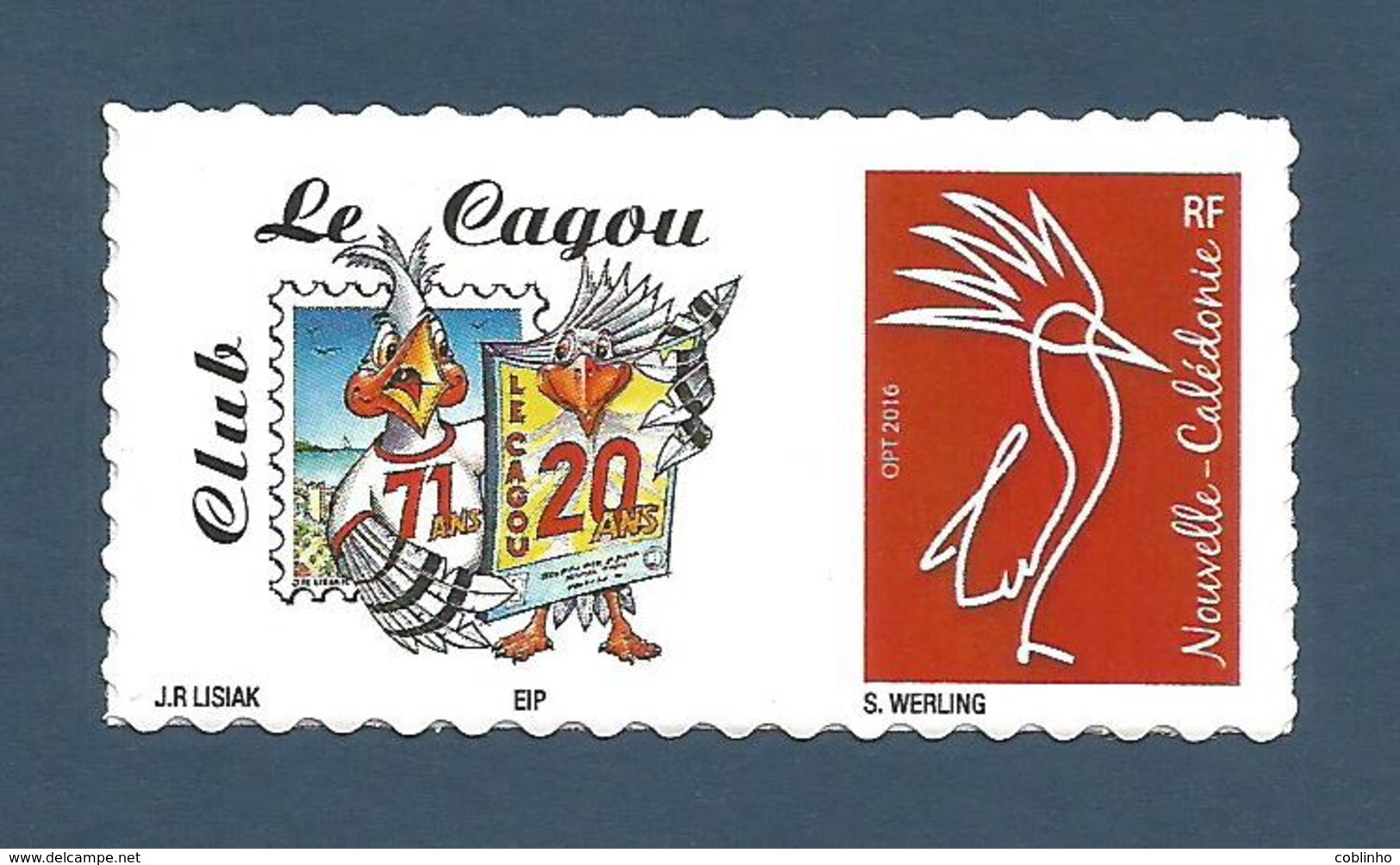 NOUVELLE CALEDONIE (New Caledonia)- RARE Timbre Personnalisé - 20ème Anniversaire De La Revue Le Cagou - 2018 - Ongebruikt