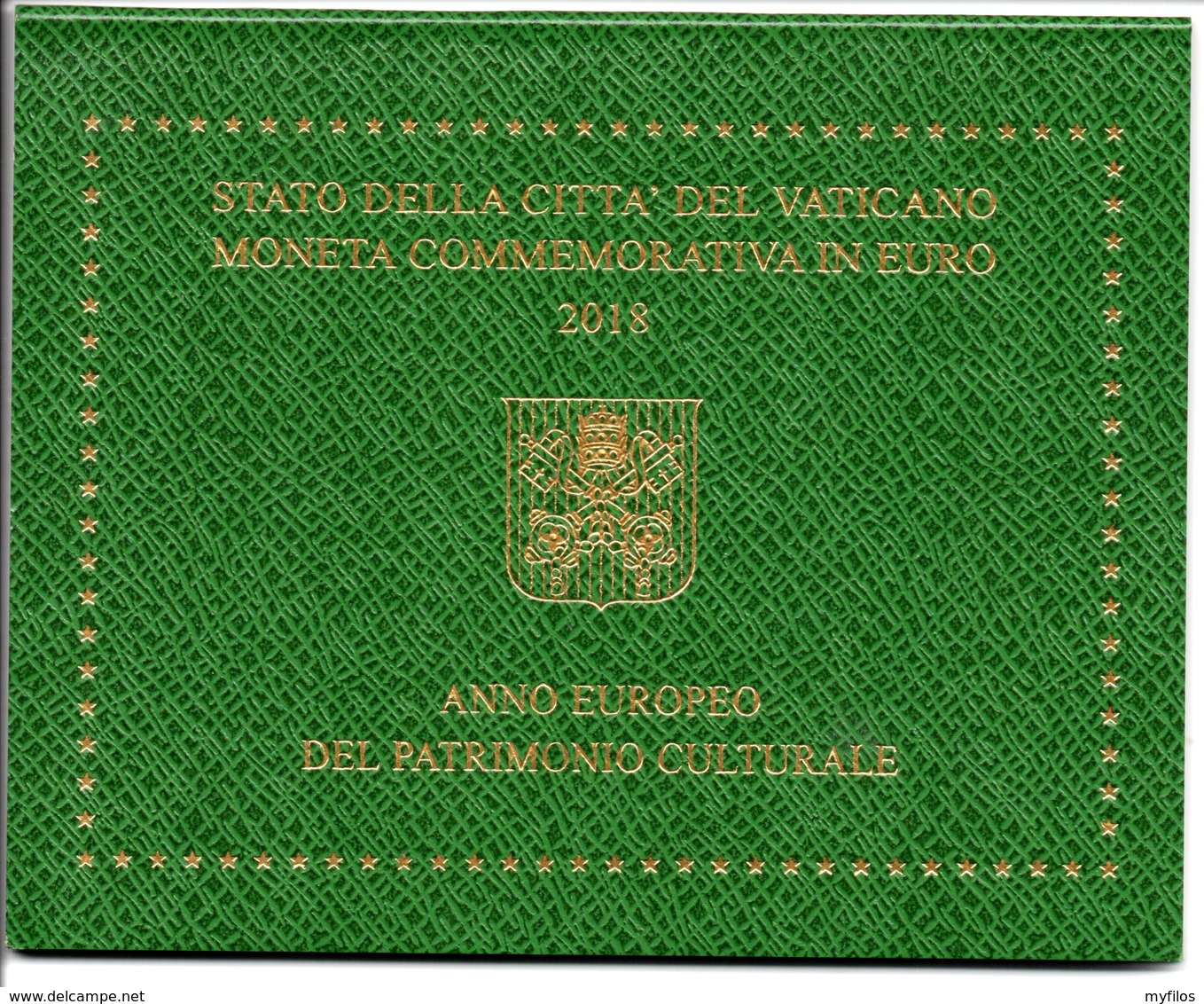 2018 VATICANO 2 EURO ANNO EUROPEO DEL PATRIMONIO CULTURALE  FOLDER VATIKAN PAPA FRANCESCO, - Vatican