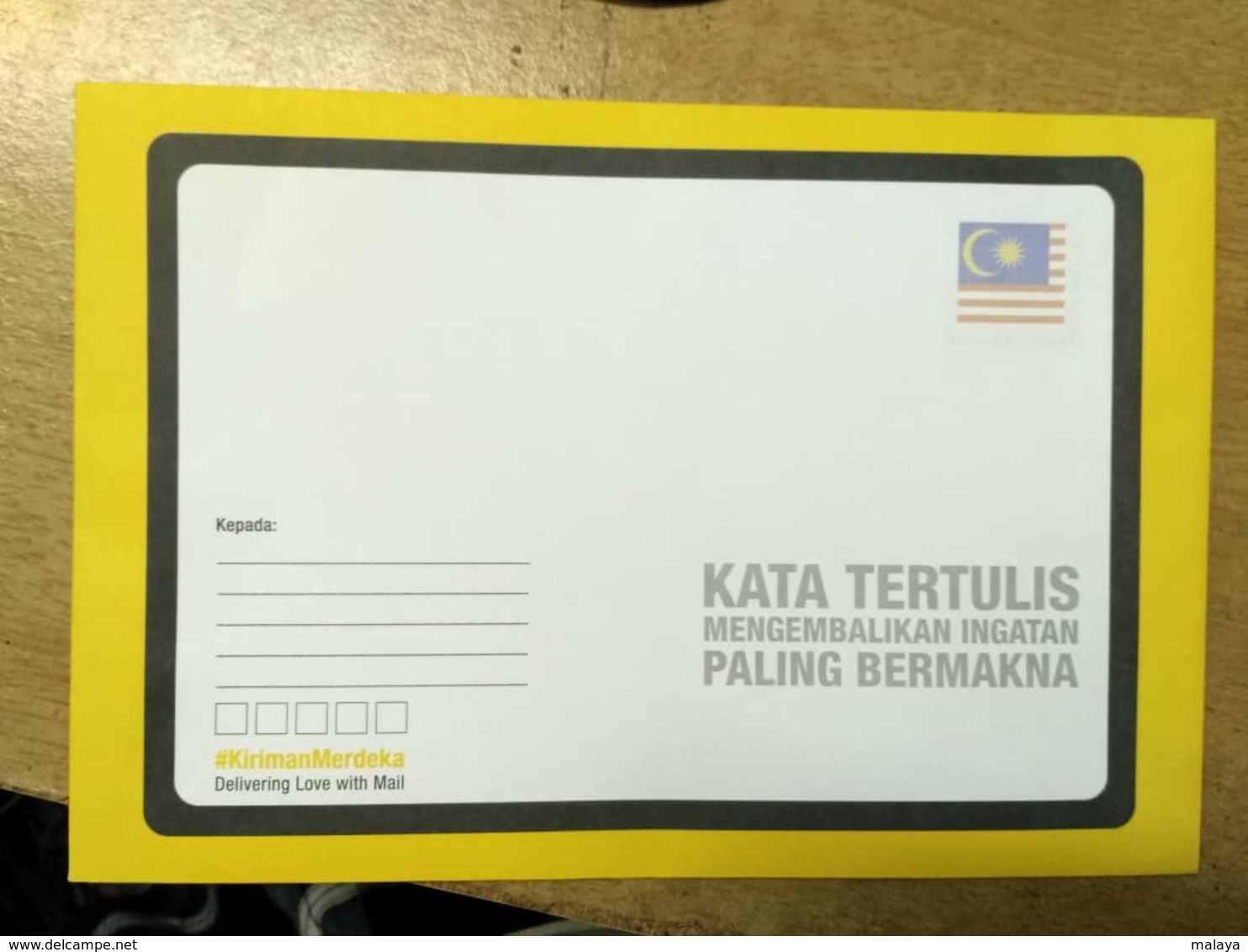 Malaysia Independence Day 2018 Flag Merdeka Unity National Day Envelope Official Flag DIGI - Malaysia (1964-...)