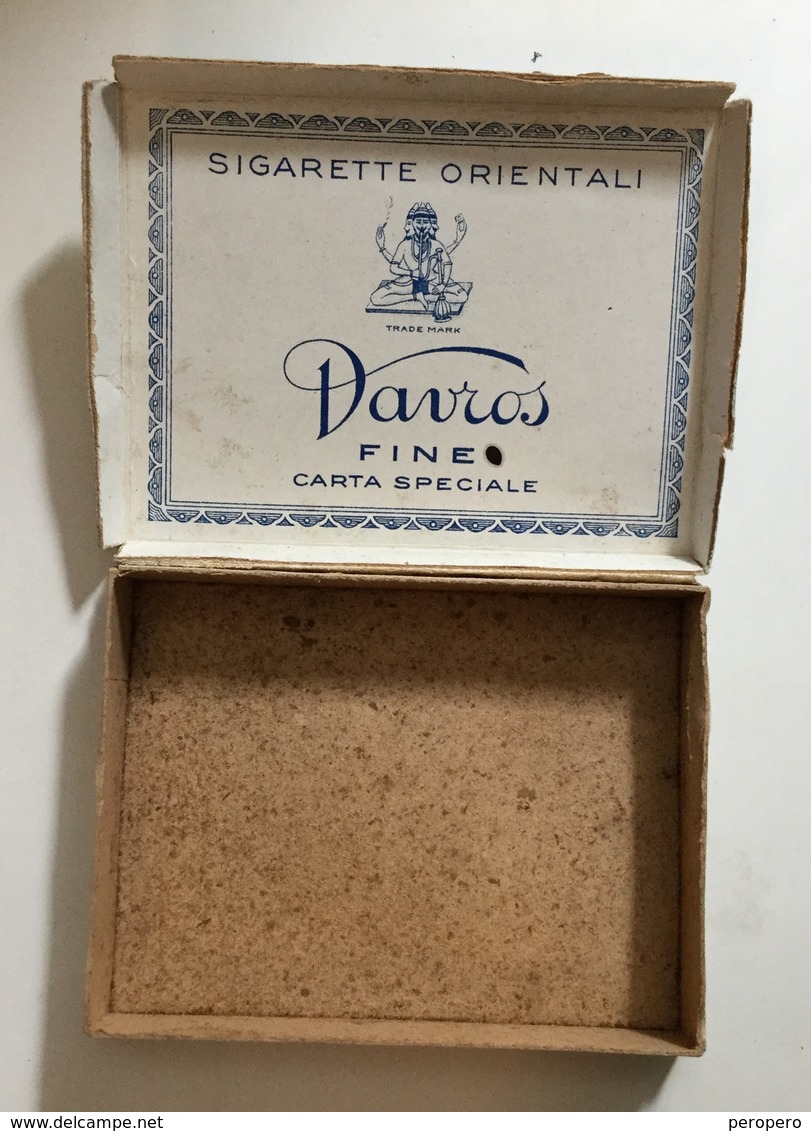 TOBACCO BOX    CIGARETTE ORIENTALI DAVROS - Boites à Tabac Vides