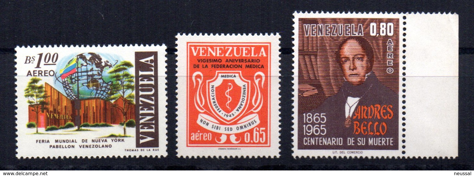 Serie Nº   A-858/9 + A-862    Venezuela - Venezuela