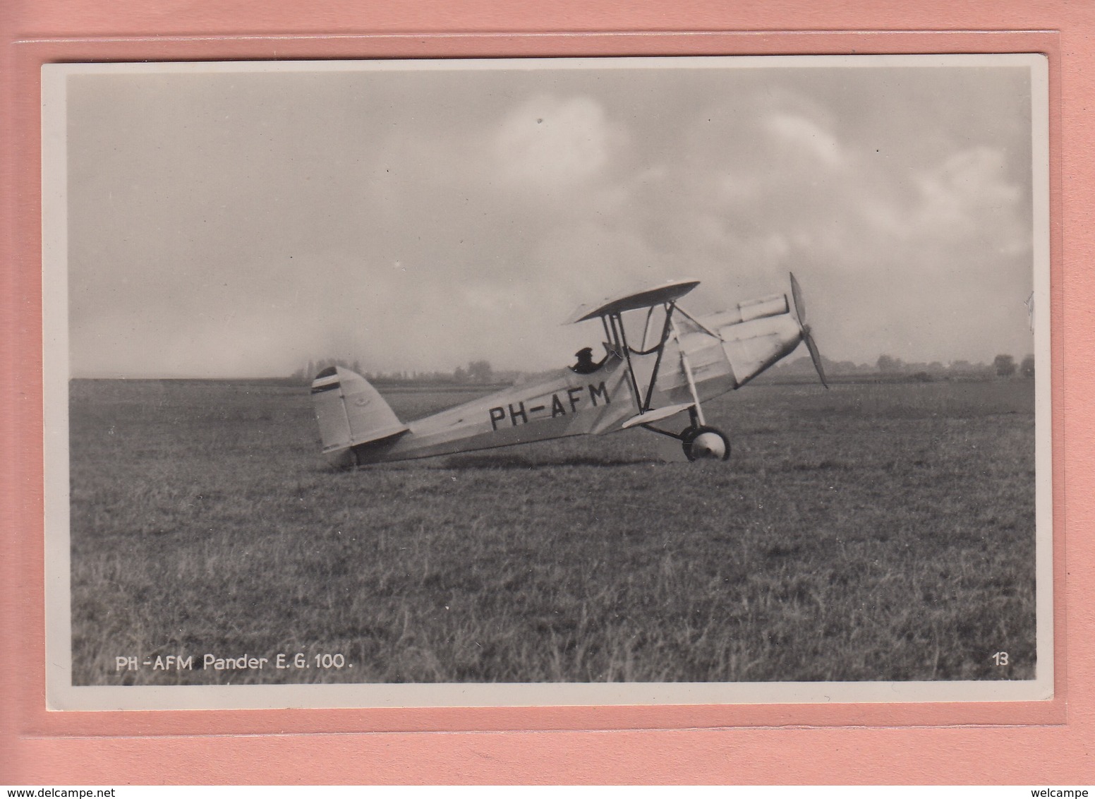 OLD POSTCARD    AVIATION - PH-AFM - PANDER E.G. 100 - 1919-1938: Between Wars