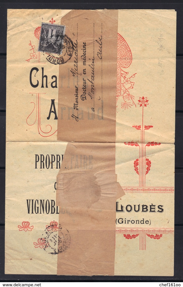 St Loubès (Gironde) : Imprimé Sous Bande, Ch. Arnauld, Domaine De Jean Pan, 1900 - 1877-1920: Période Semi Moderne