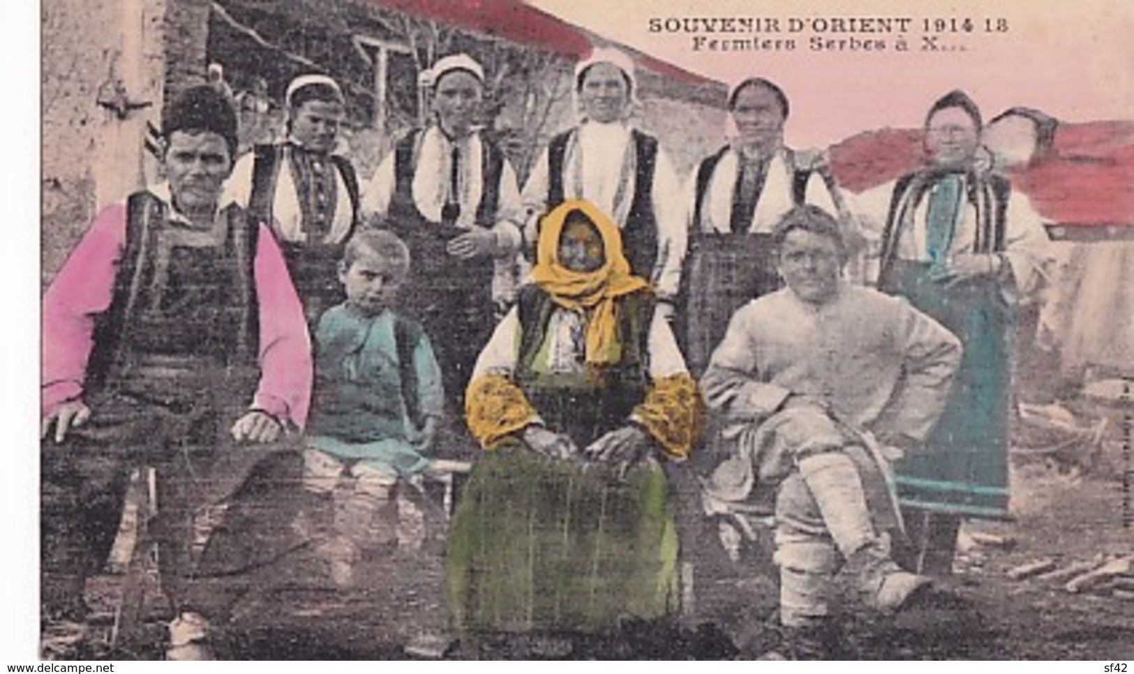 SOUVENIR D ORIENT 1914  18    FERMIERS SERBES A X...    Secteur 517 - Serbia
