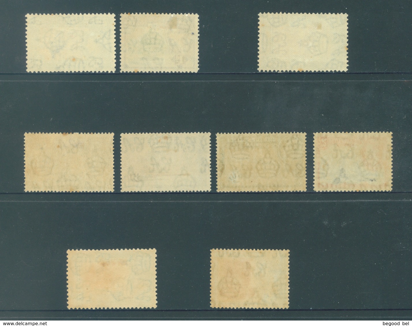 GILBERT ELLICE -  MLH/* - 1939-1955 - GEORGE VI - Yv 38-39 41-43 46-49 -  Lot 18267 - SMALL BROWN TRACE !!! - Îles Gilbert Et Ellice (...-1979)