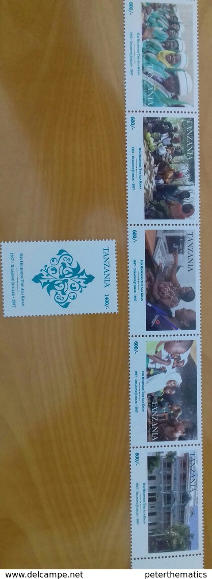 TANZANIA, 2017, MNH, AGA KHAN DIAMOND JUBILEE, EDUCATION, COMPUTERS, CHILDREN, 6v+SLT+SS - Unclassified