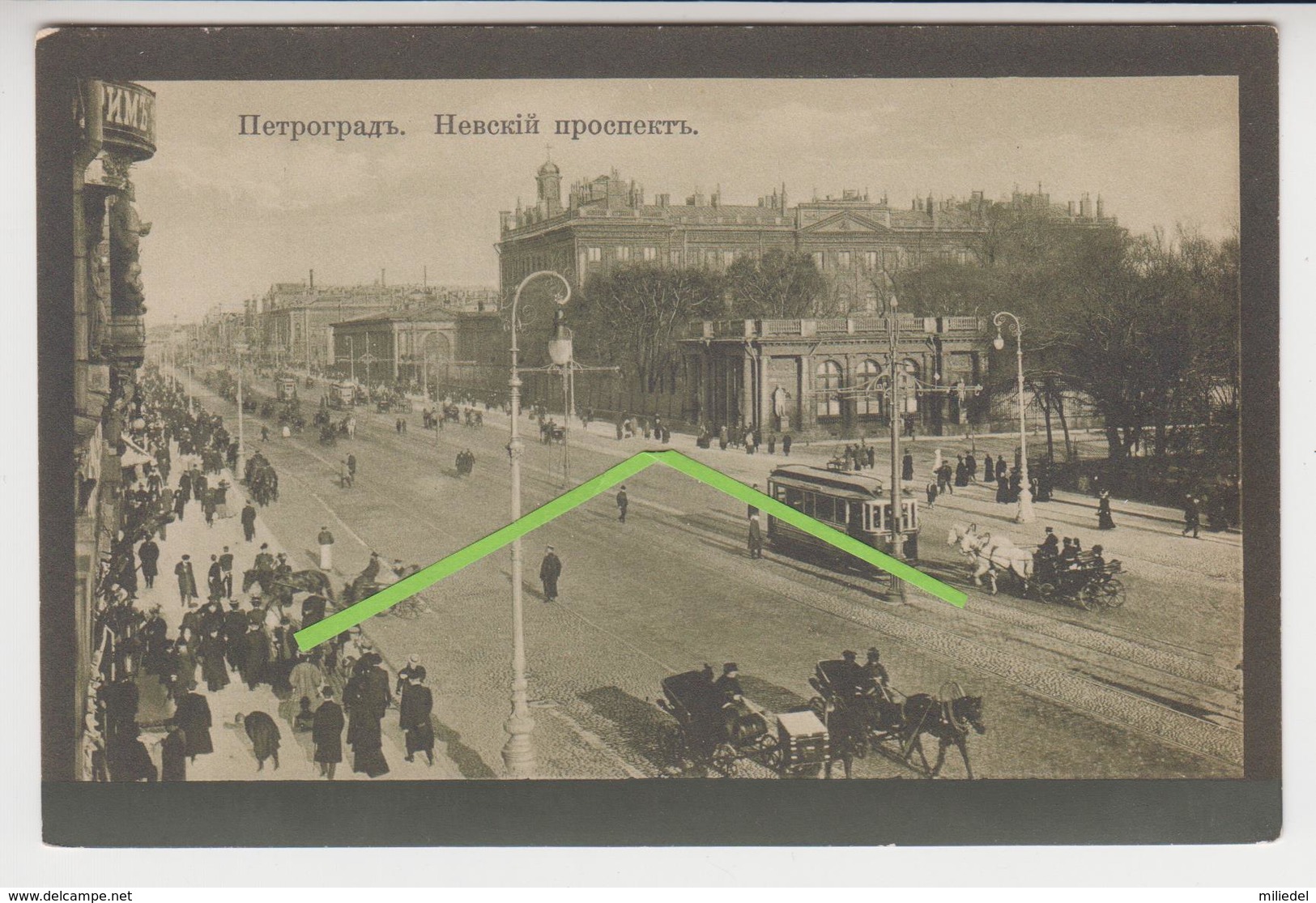 VO  196  /  RUSSIE   /  PETROGRADE /  SAINT - PETERSBOURG  /  NEWSKI   /  Tramway - Russie