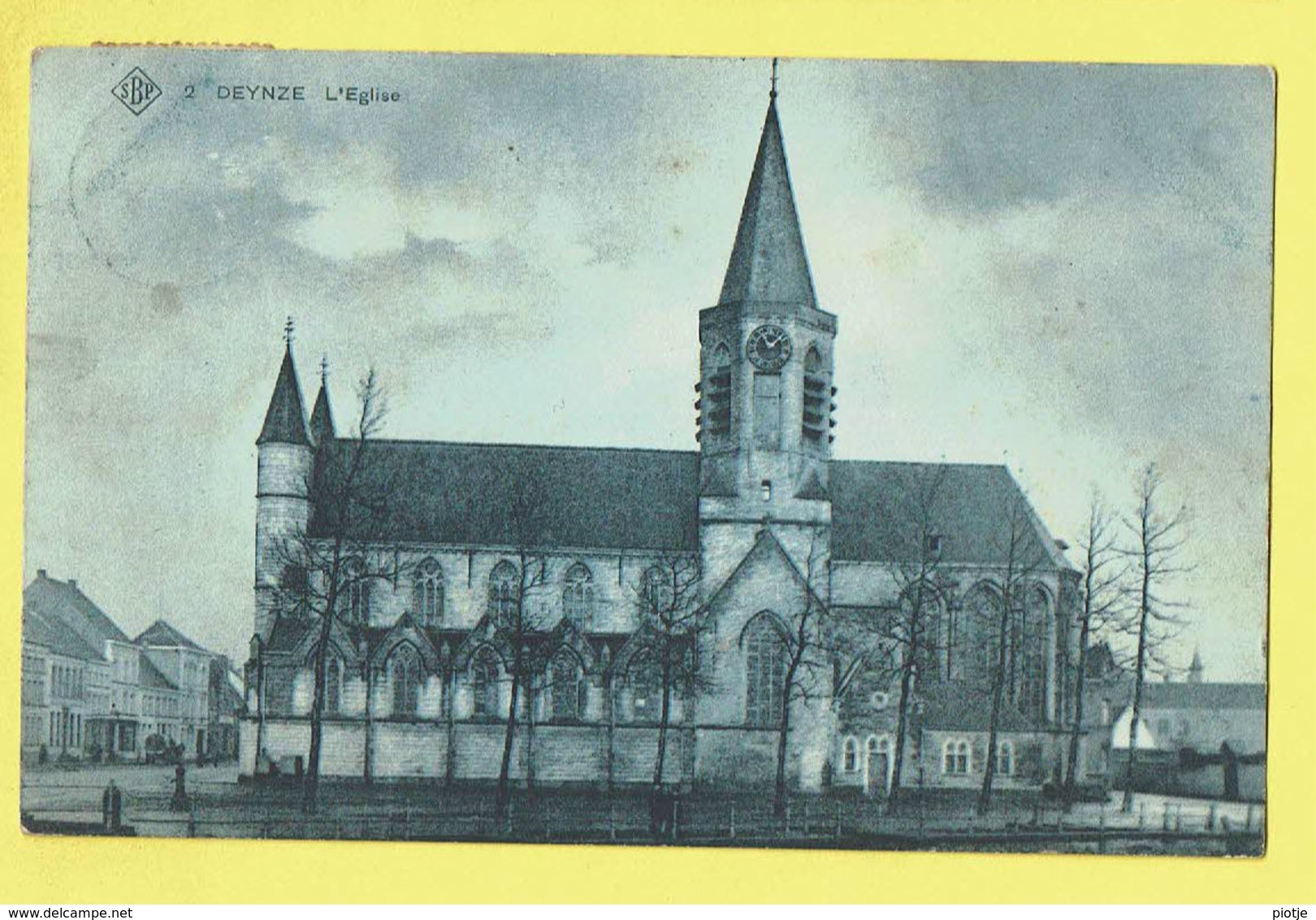 * Deinze - Deynze (Oost Vlaanderen) * (SBP, Nr 2) L'église, Kerk, Church, Kirche, Rare, Old, CPA, TOPKAART, Unique - Deinze