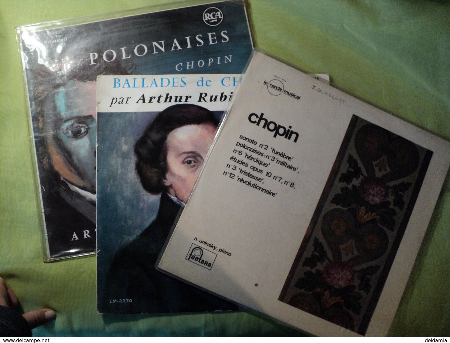 CHOPIN. LOT DE TROIS 33 TOURS. 1962 / 1966 POLONAISES ET BALLADES. ARTISTES CREDITES TELS ARTHUR RUBINSTEIN / I. BOTTIA - Classique