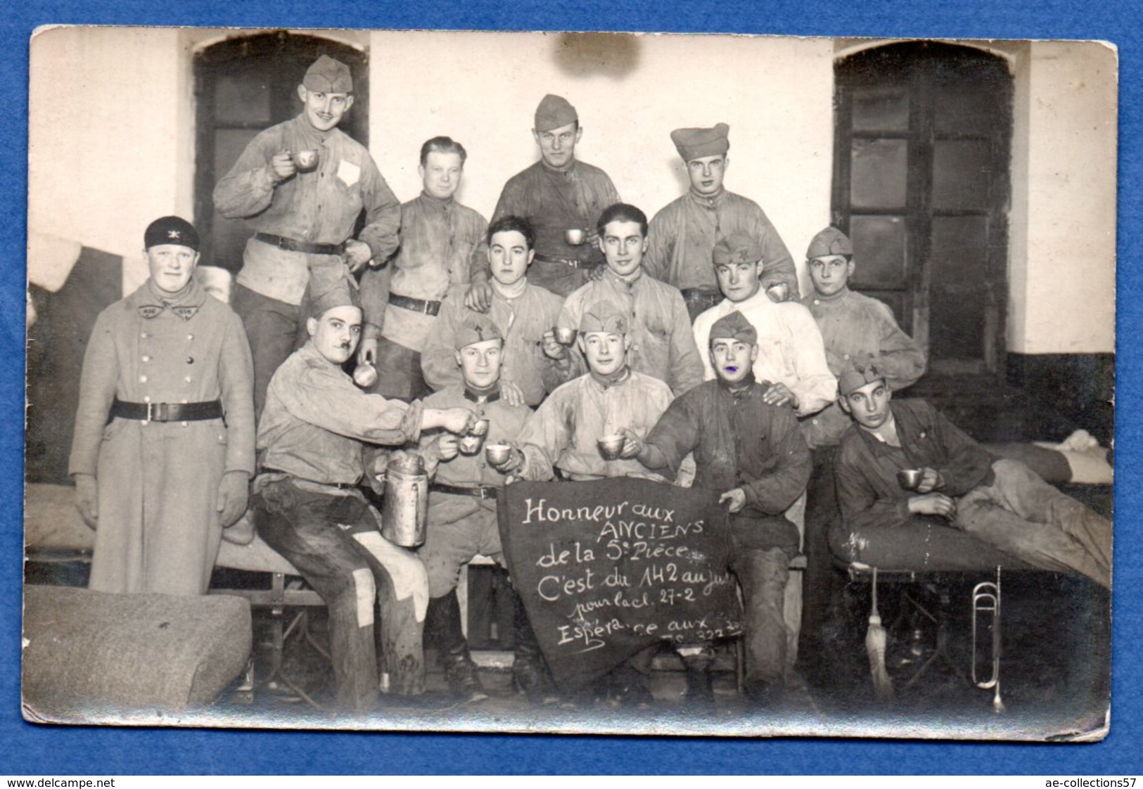 Carte Photo  -  Groupe De Soldats - War 1914-18