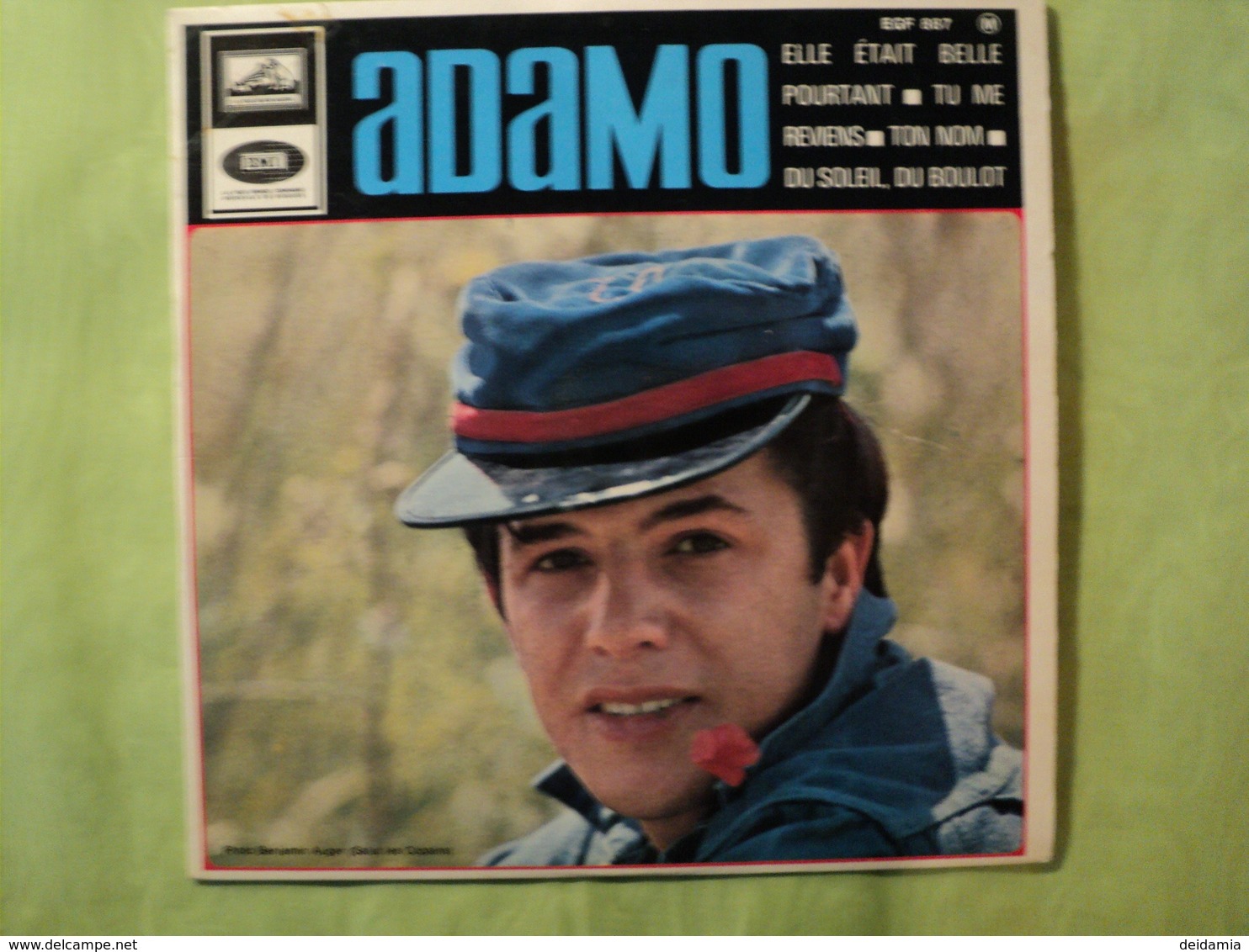 45 TOURS 4 TITRES ADAMO. 1966. EGF 887 M ELLE ETAIT BELLE POURTANT / TU ME REVIENS / TON NOM / DU SOEIL DU BOULOT - Autres - Musique Française