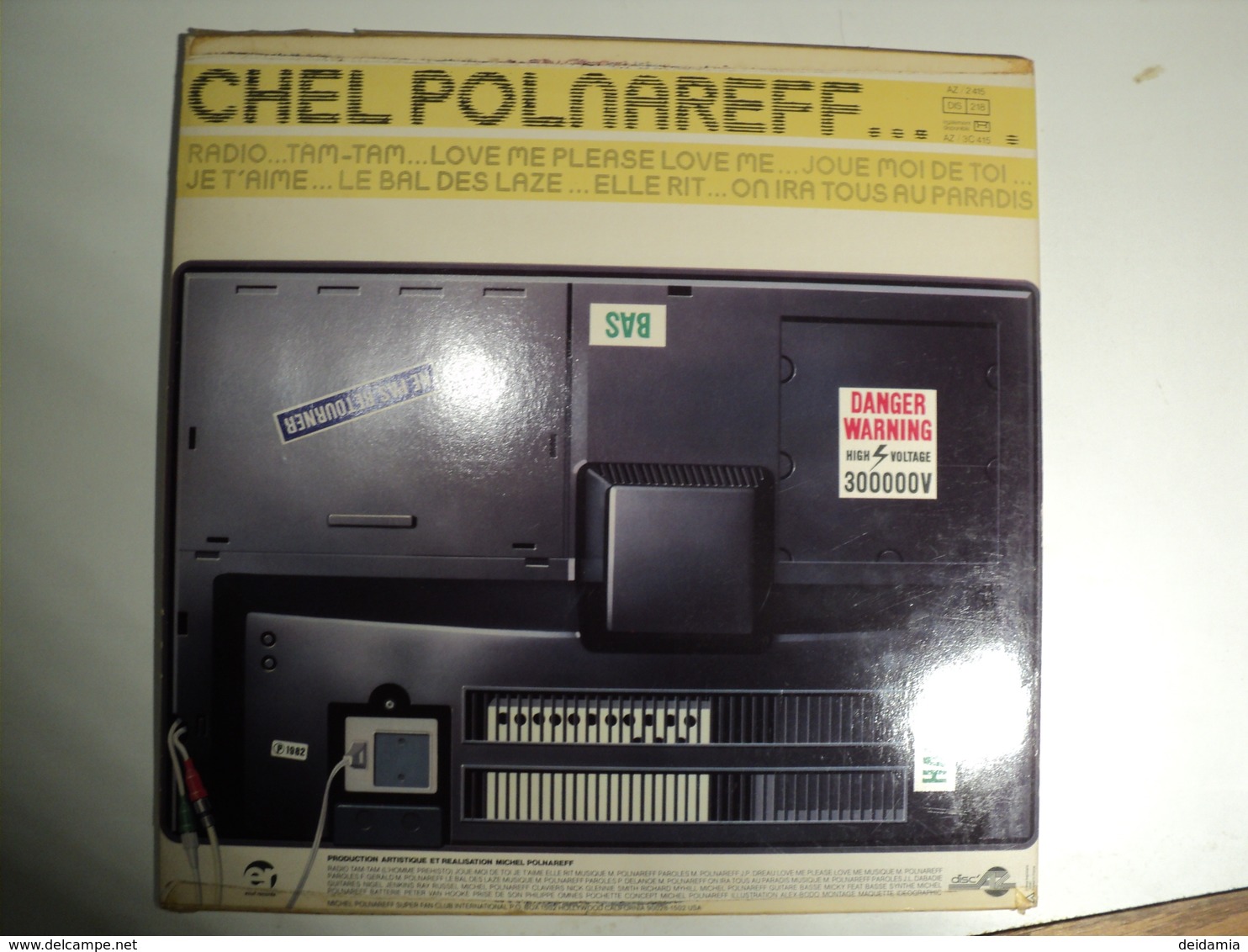 MICHEL POLNAREFF. LOT DE DEUX 33 TOURS. 1982 / 1985 PL 70744 / AZ 2 415 DONT LA POCHETTE EST EN FORME DE TELEVISEUR EN - Autres - Musique Française