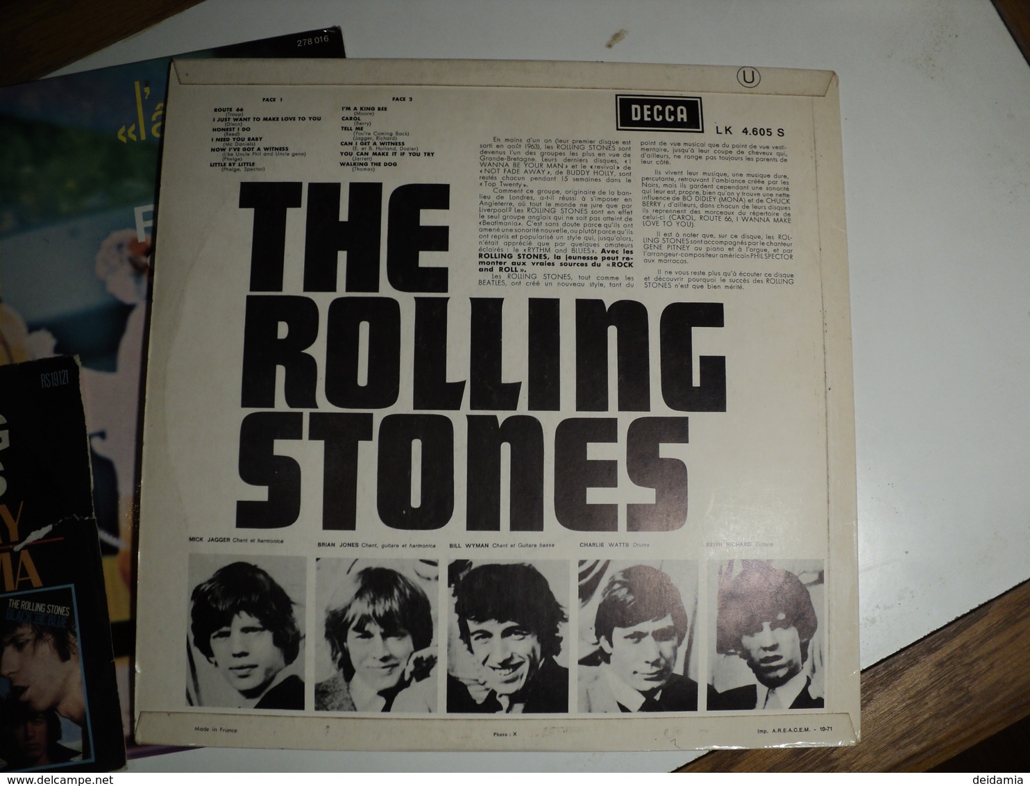 ROLLING STONES. LOT DE DEUX 33 TOURS ET D UN 45 TOURS. 1971 / 1976 FOOL TO CRY / CRAZY MAMA / ROUTE 66 / I JUST WANT TO - Rock