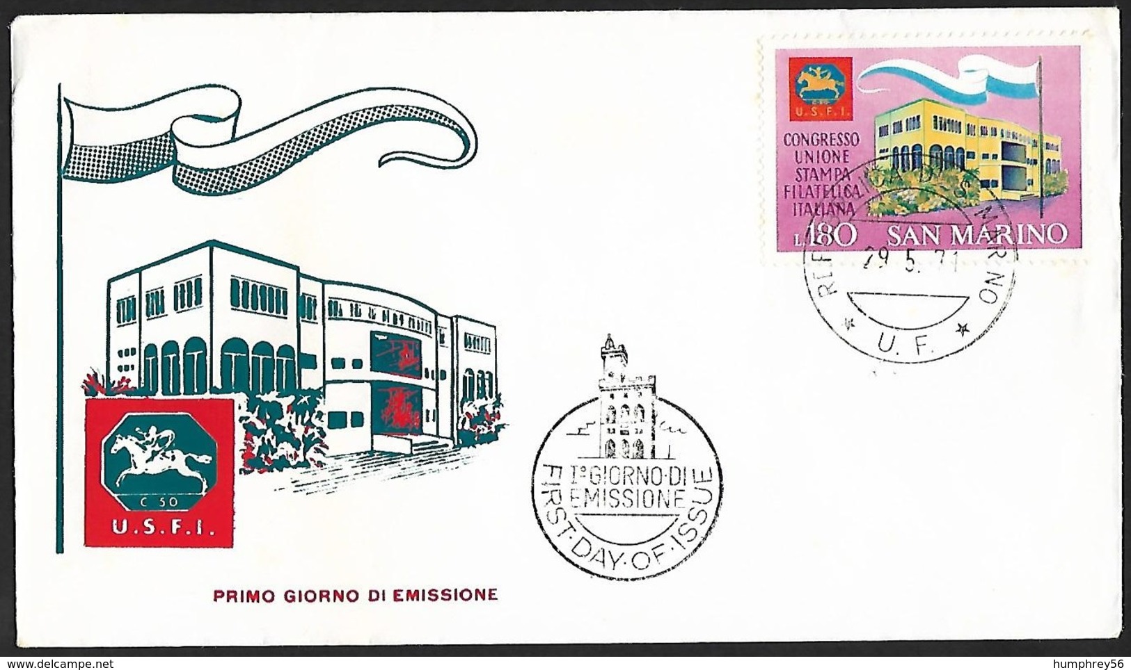 1971 - SAN MARINO - FDC + Y&T 786 [I.S.F.I.] + SAN MARINO - FDC