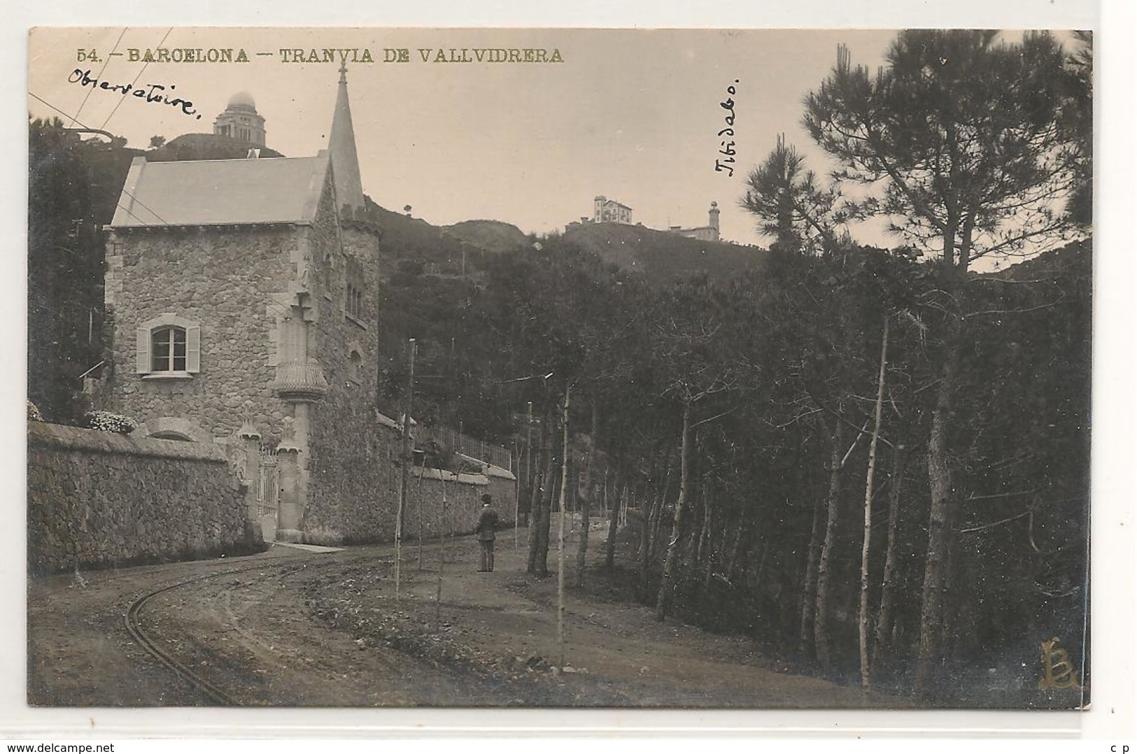 Espagne - Barcelona - Tranvia De Vallvidrera -  Ain -  Miserieux - Marcophilie -  Voir  Verso - CPA° - Machines à Affranchir (EMA)