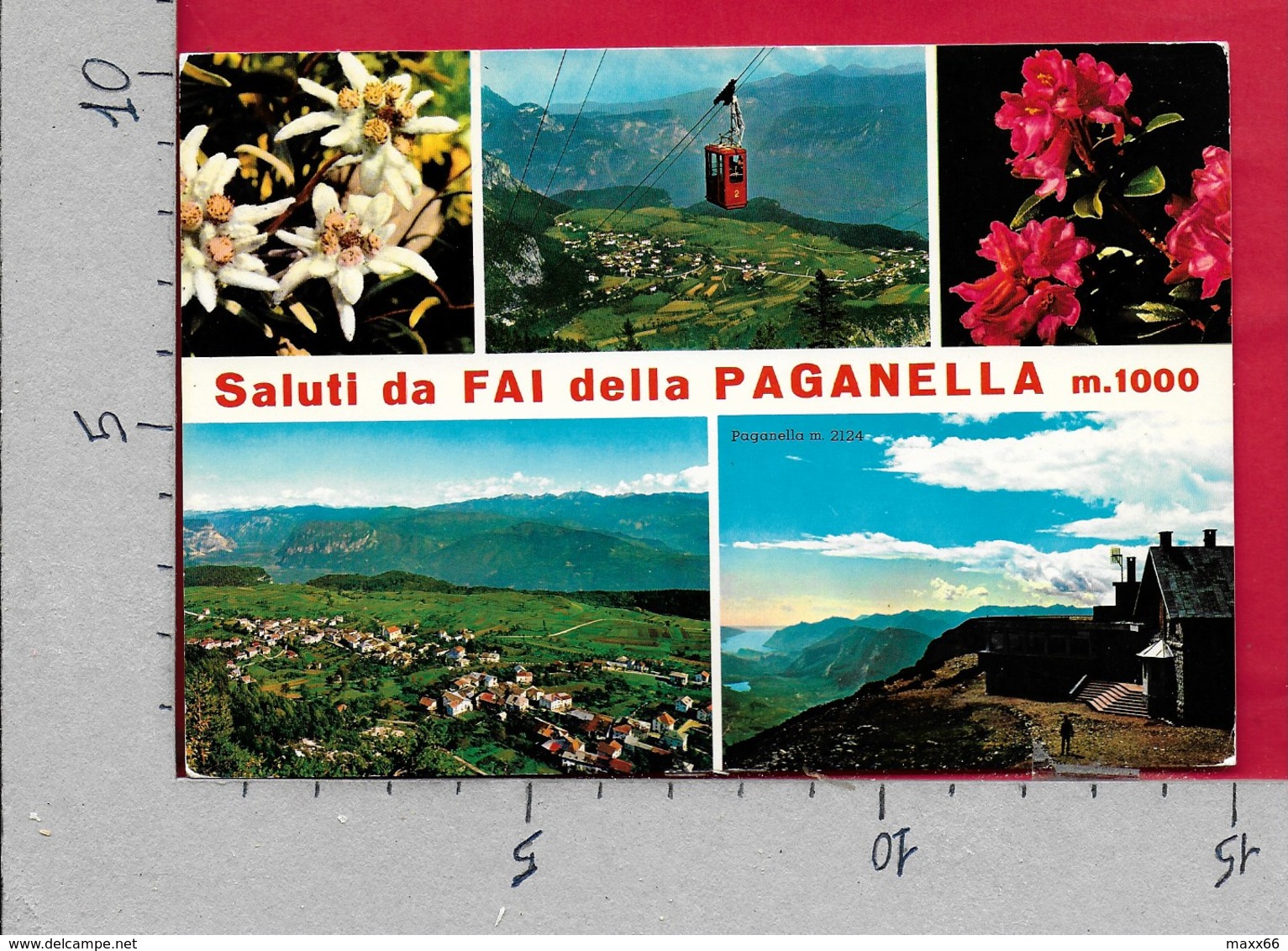 CARTOLINA VG ITALIA - Saluti Da FAI DELLA PAGANELLA (TN) - Vedutine Multivue - 10 X 15 - ANN. 1974 PETRARCA - Saluti Da.../ Gruss Aus...