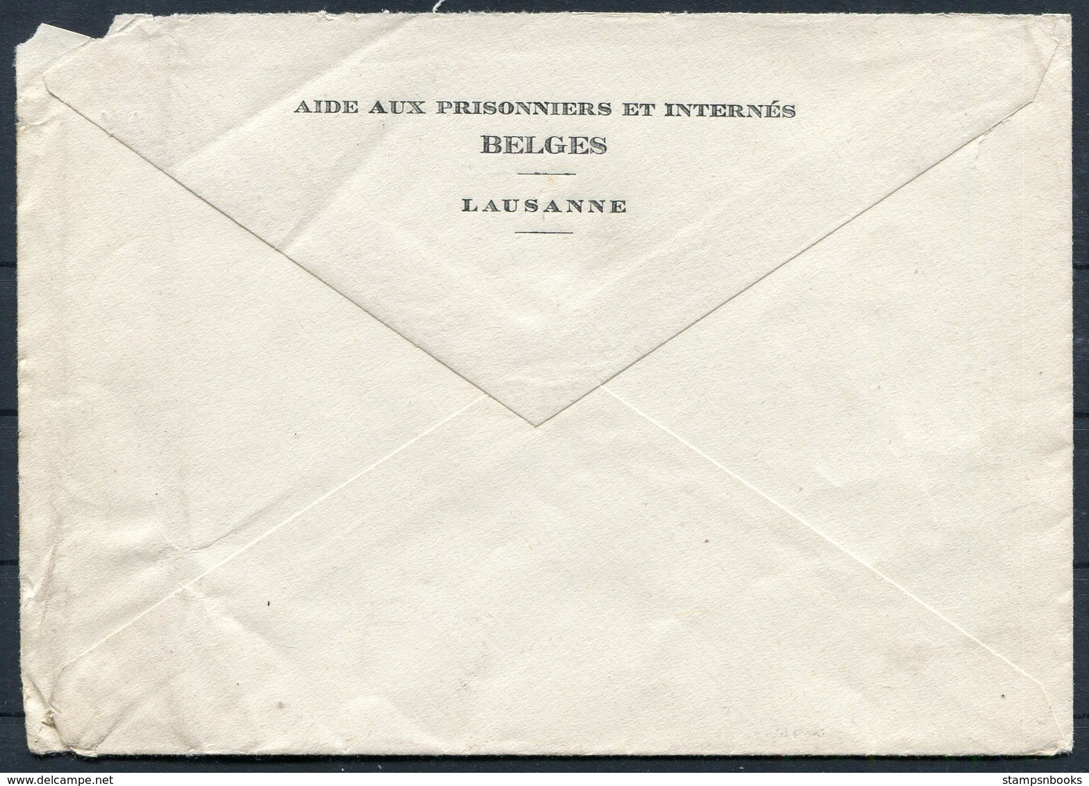 1942 Switzerland Belgium POW Kriegsgefangenpost Lausanne "Aide Aux Prisonniers & Internes Belges" Cover Oflag 8C Germany - Covers & Documents