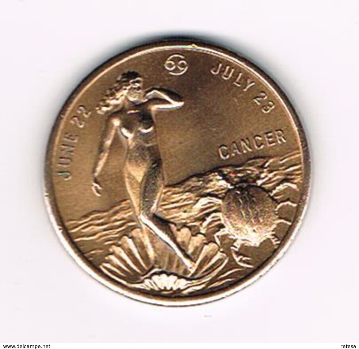 &  PENNING  YOU ARE VERSATILE - CANCER JUNE 22 - JULY 23 - Souvenir-Medaille (elongated Coins)