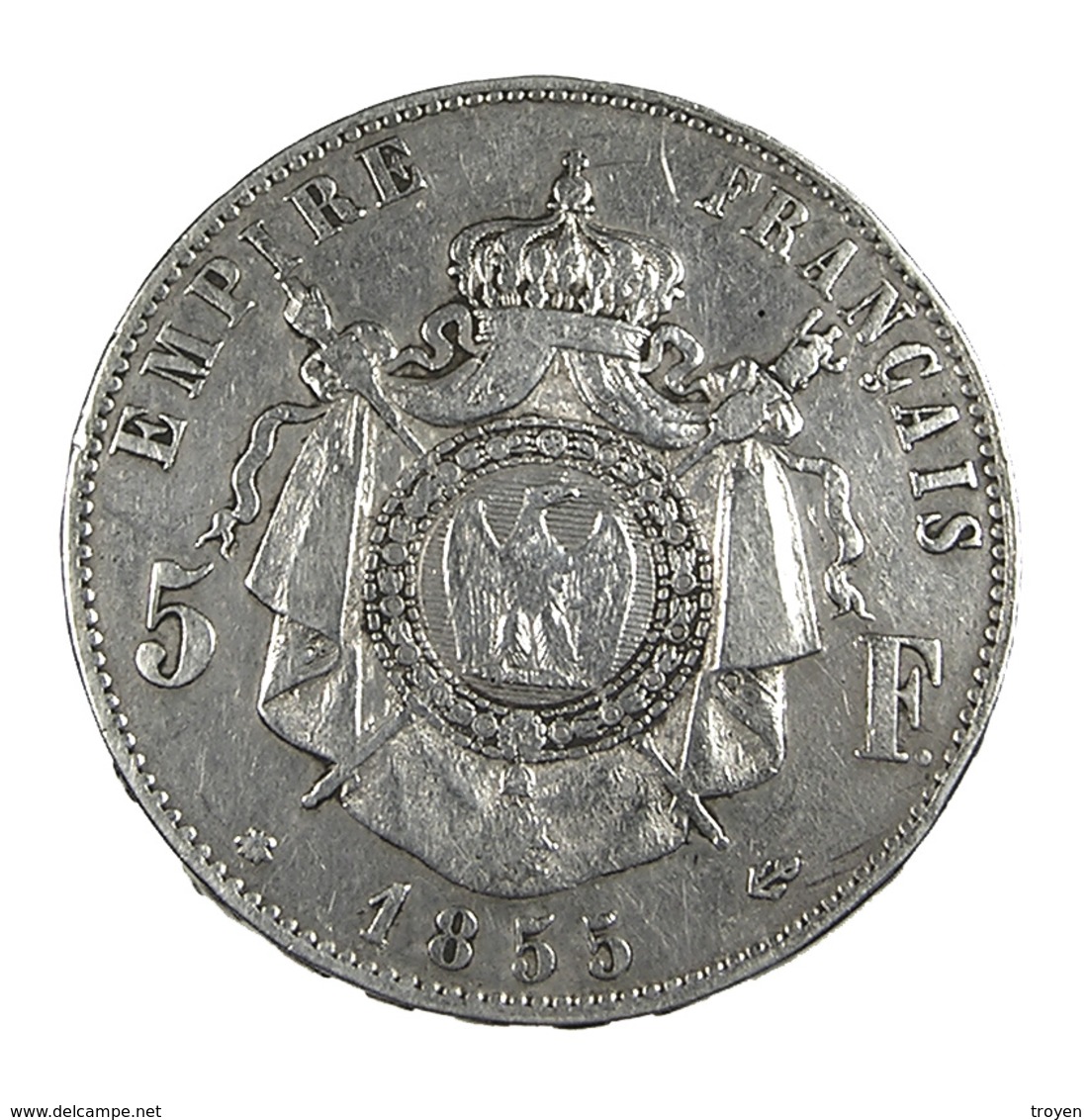 5 Francs - Napoléon III - France - 1855 BB - Strasbourg  - Argent - TB+ - - 5 Francs