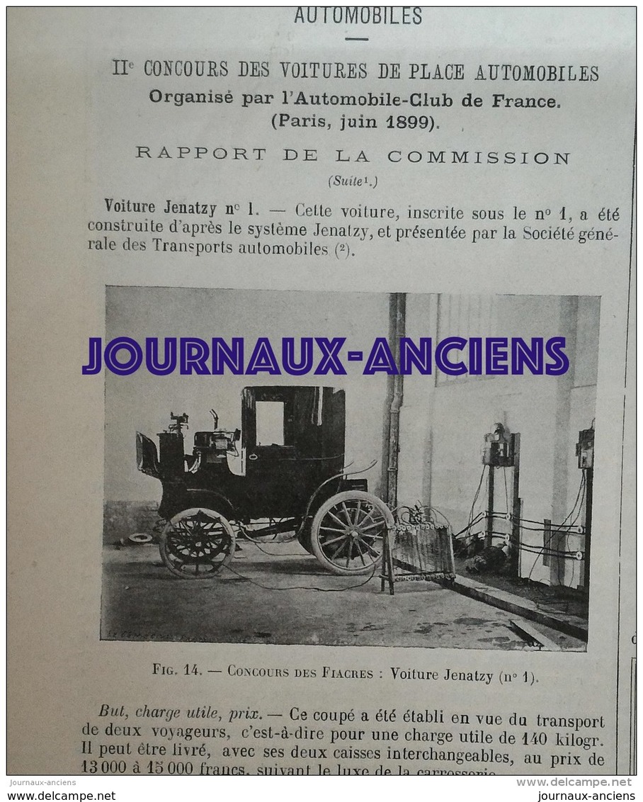 1900 - EXPOSITION DE 1900 INSTALLATION DES CHAUDIERES - VOITURE JENATZY - CANAL DU PANAMA - PAQUEBOT " LA SAVOIE " - Documents Historiques