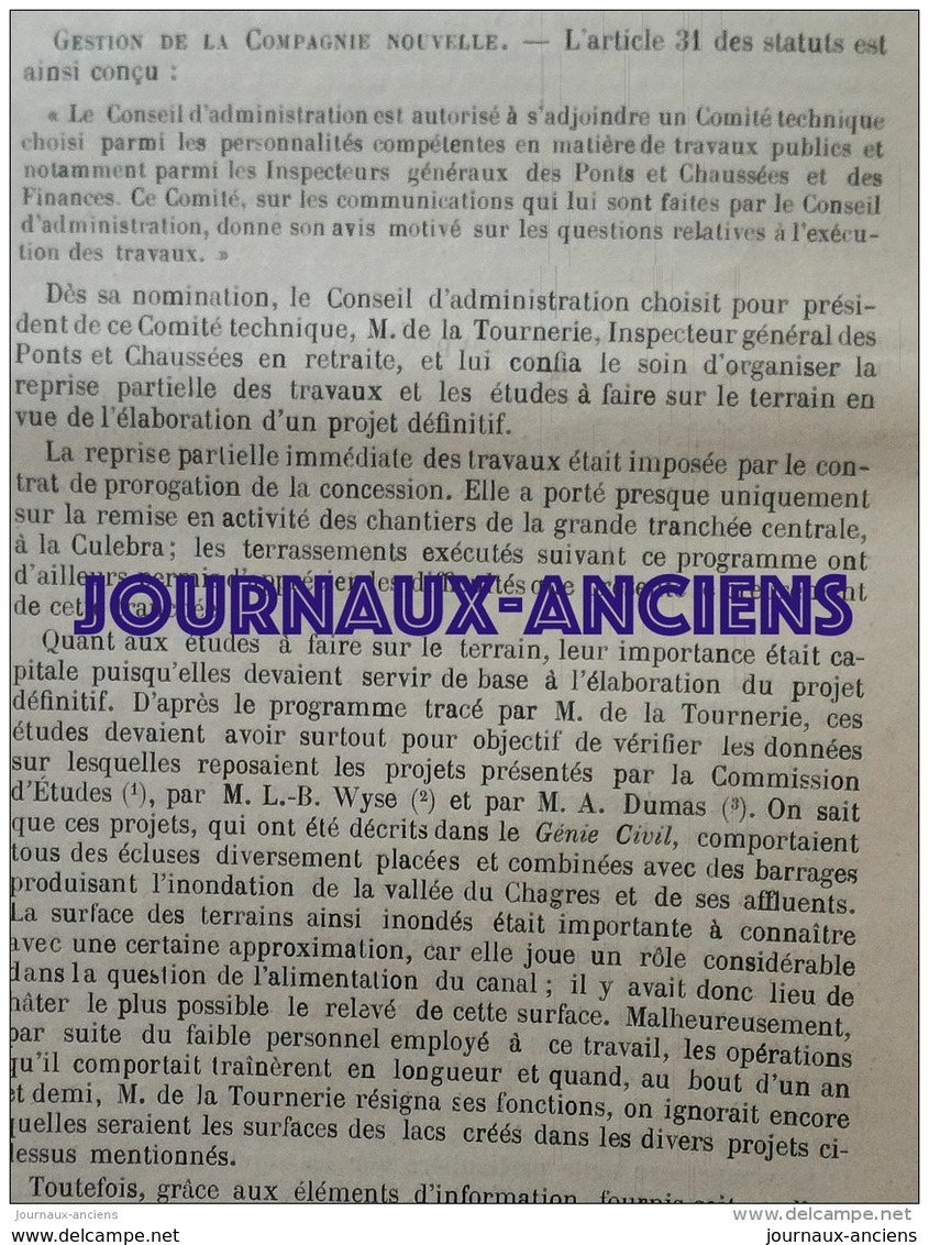 1900 - EXPOSITION DE 1900 INSTALLATION DES CHAUDIERES - VOITURE JENATZY - CANAL DU PANAMA - PAQUEBOT " LA SAVOIE "