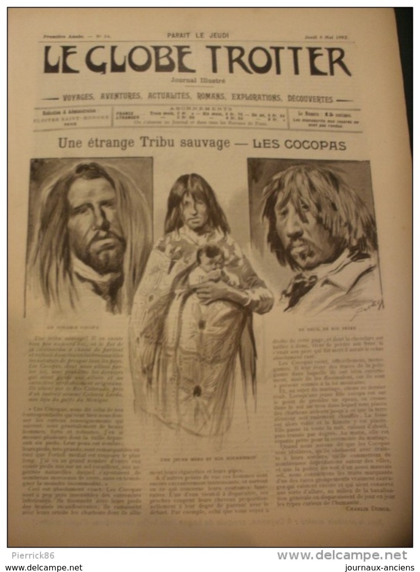 1901 LES INDES ANGLAISES BENARES / LA TRIBU " LES COCOPAS "  / CHASSE AU GORILLE /  MAITRE JEAN /  LE GLOBE TROTTER - Autres & Non Classés