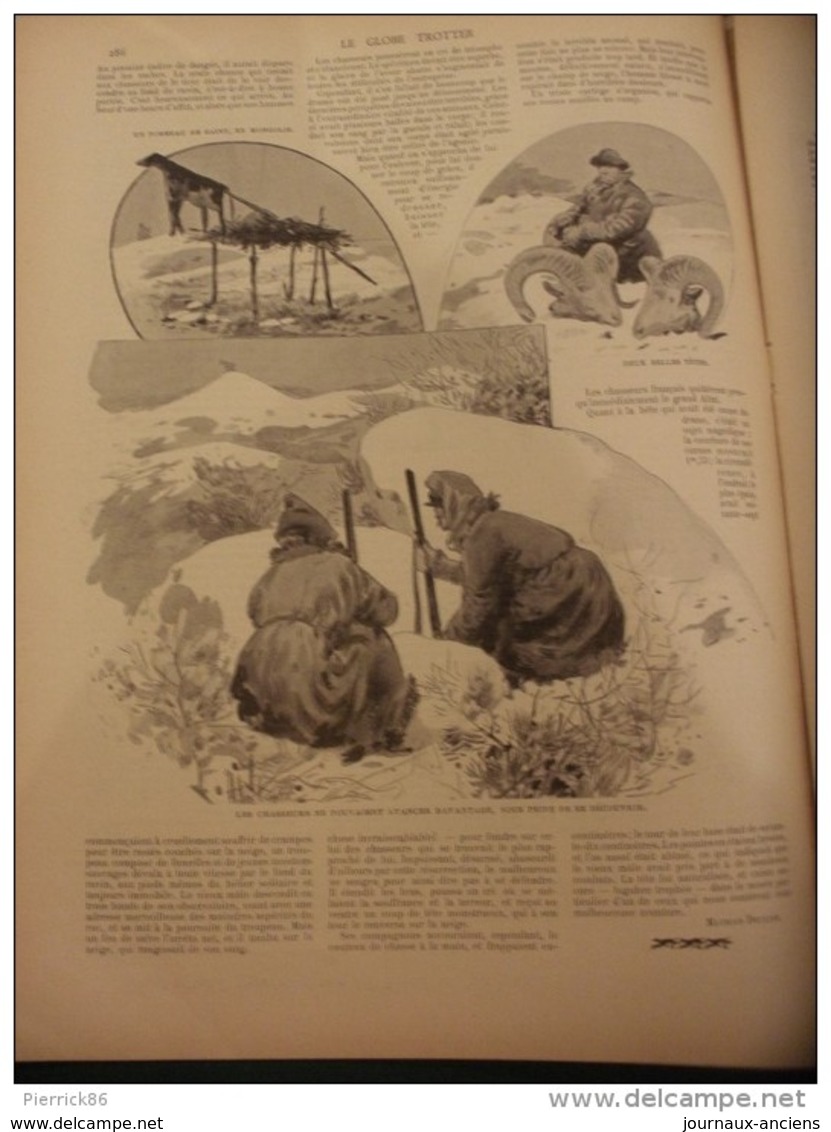 1902 EN MONGOLIE / CHASSE AUX CANARDS / COUTUMES DE NOEL EN RUSSIE / RUE DE CONSTANTINE /  LE GLOBE TROTTER - Autres & Non Classés