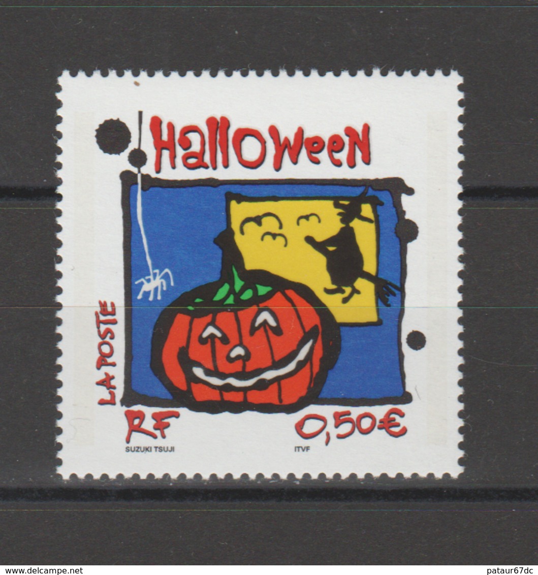 FRANCE / 2004 / Y&T N° 3713 ** : Halloween (de Feuille) - Gomme D'origine Intacte - Neufs