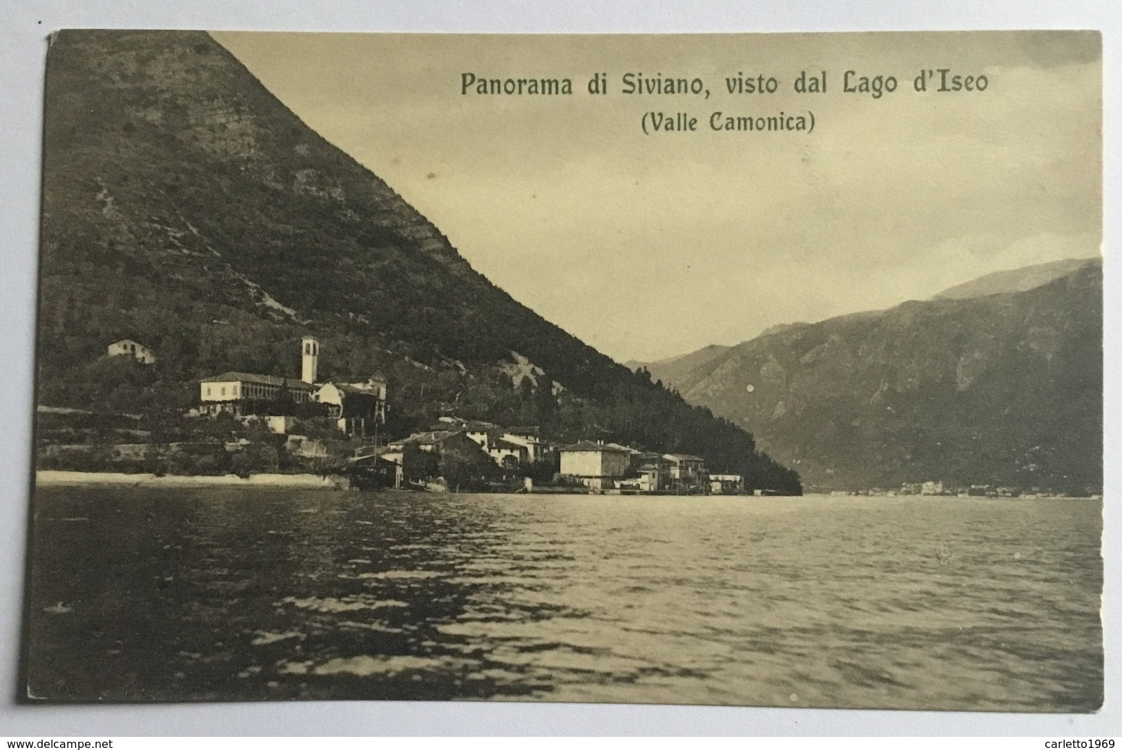 PANORAMA DI SIVIANO, VISTO DAL LAGO D’ISEO - NV FP - Brescia