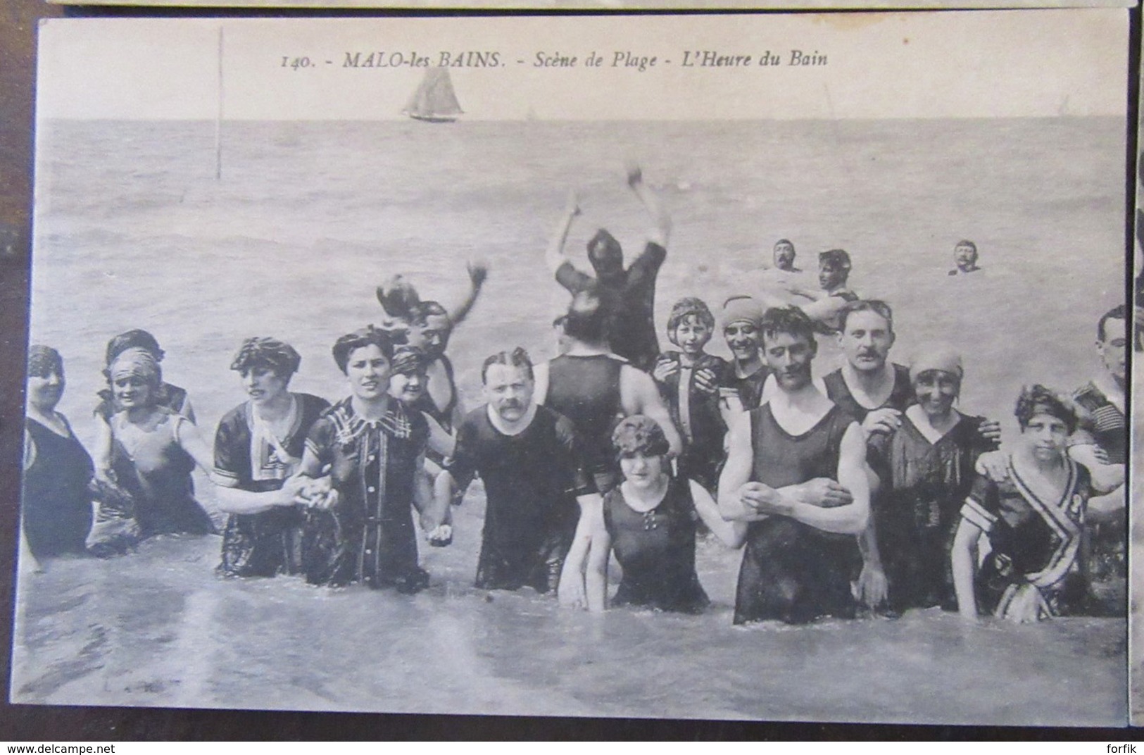 France - CPA Malo-Les-Bains - Lot de 6 Cartes postales du même expéditeur - Scènes de plage - Circulées en 1917