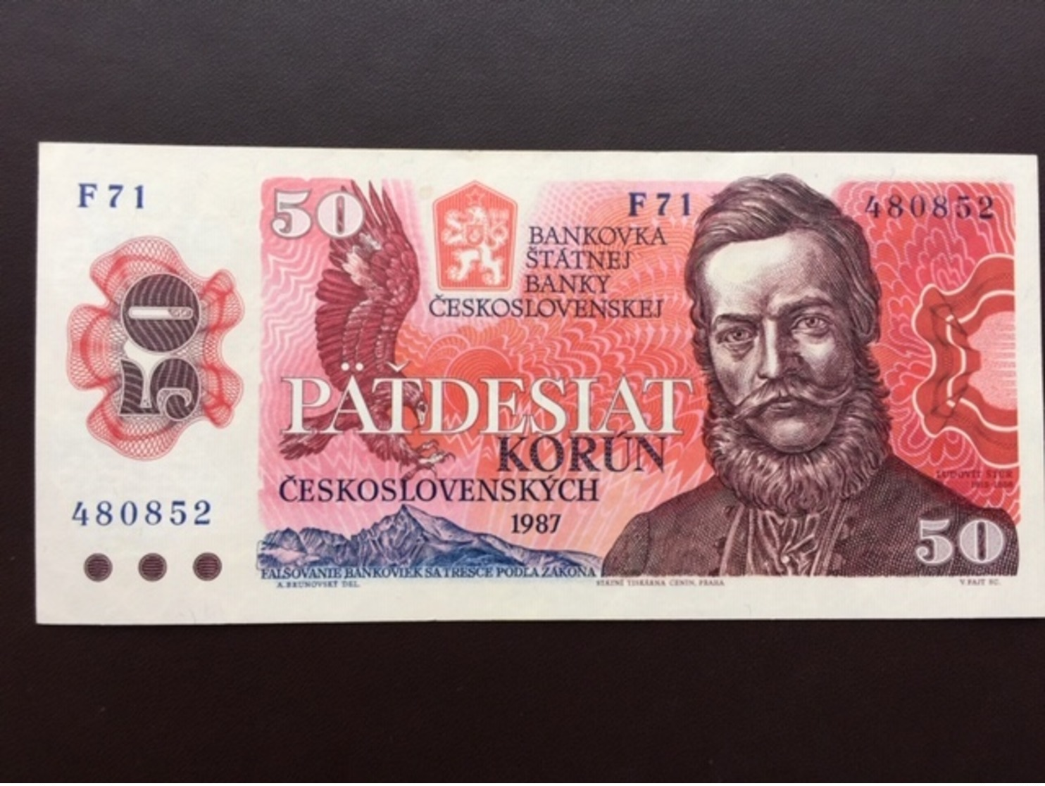 CZECOSCOVAKIA P96 50 KORUM 1987 UNC - Checoslovaquia