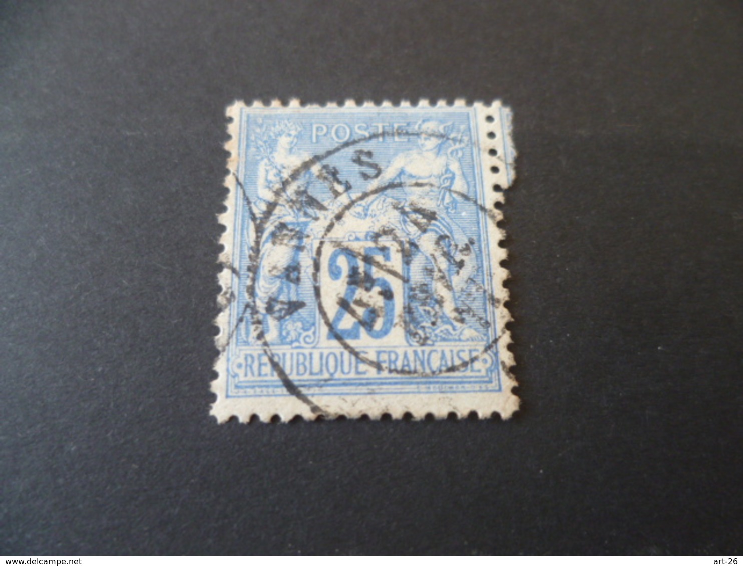 SAGE  N° 79      25 Cts  Oblitere  VANNES 1877 - 1876-1898 Sage (Type II)