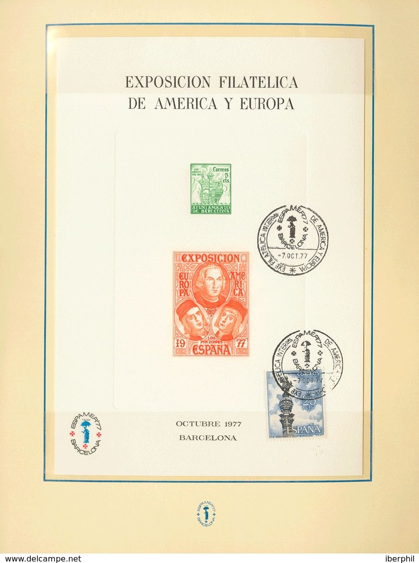 (1980ca). Interesante Conjunto De Libros Y álbumes De Exposiciones Filatélicas Españolas, La Mayoría De Los Años Ochenta - Other & Unclassified