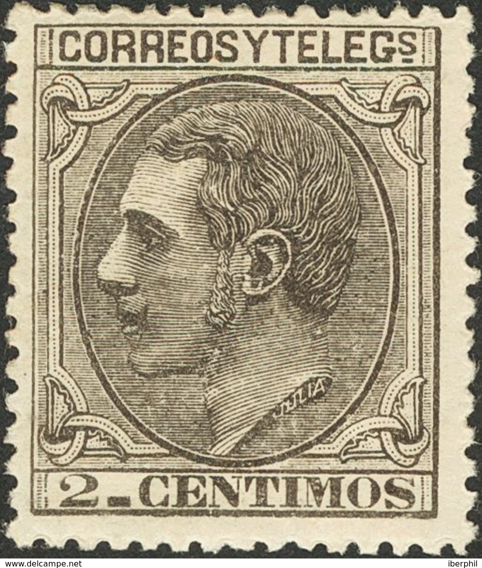 *200. 1879. 2 Cts Negro. Muy Bien Centrado. MAGNIFICO. - Otros & Sin Clasificación