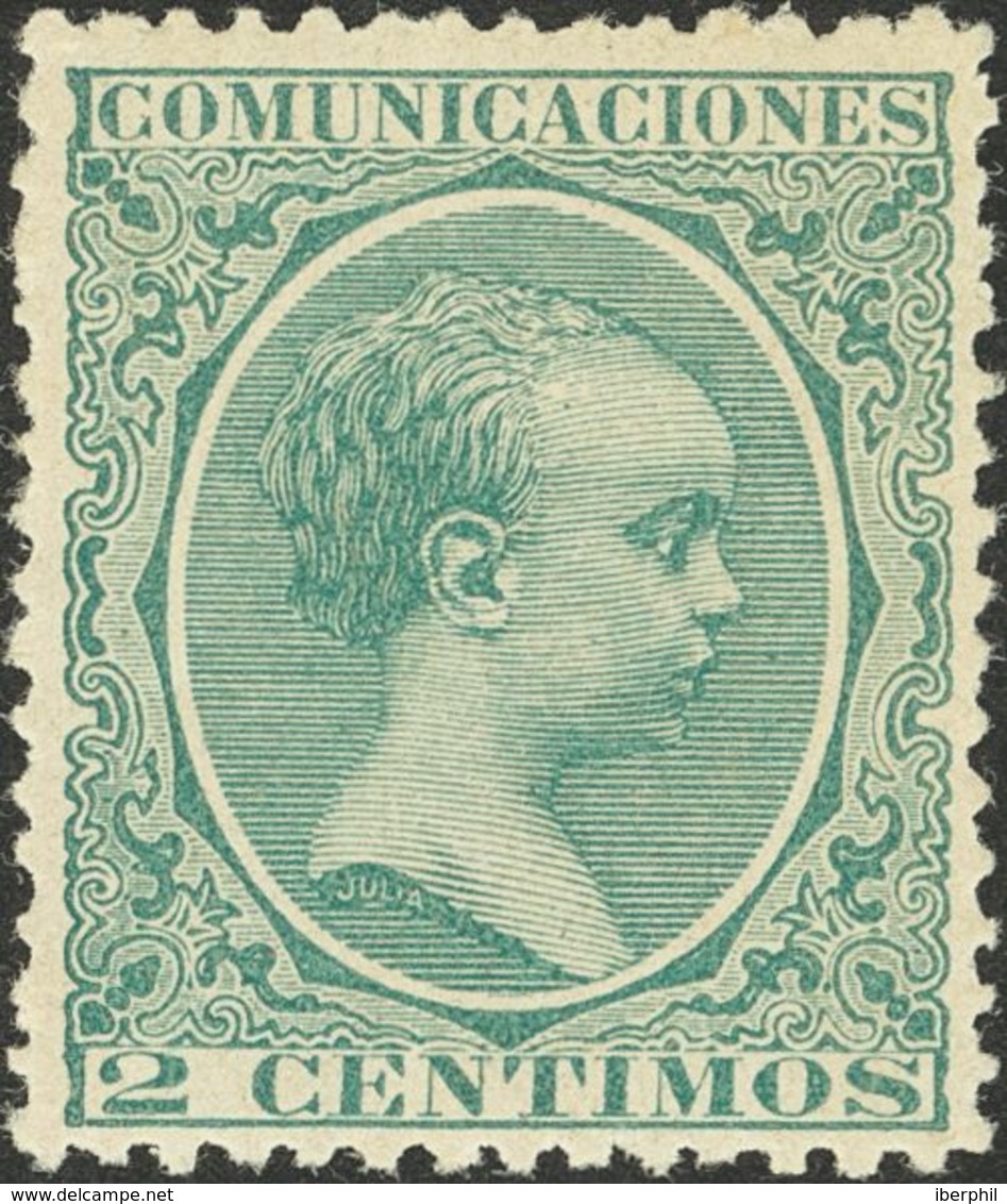 **213. 1889. 2 Cts Verde. Excelente Centraje. MAGNIFICO. - Otros & Sin Clasificación