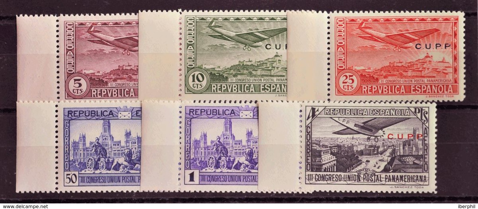 **614/19H. 1931. Serie Completa. Sobrecarga C.U.P.P. MAGNIFICA. Edifil 2015: 66 Euros - Other & Unclassified