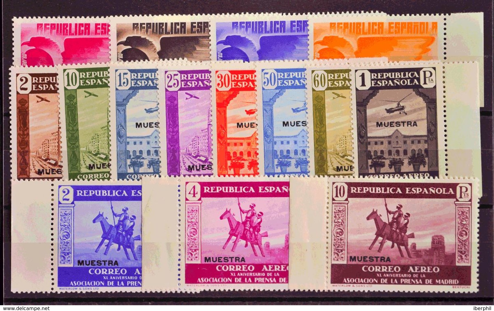 **711/25N. 1936. Serie Completa. MUESTRA. MAGNIFICA. Edifil 2015: 142 Euros - Other & Unclassified