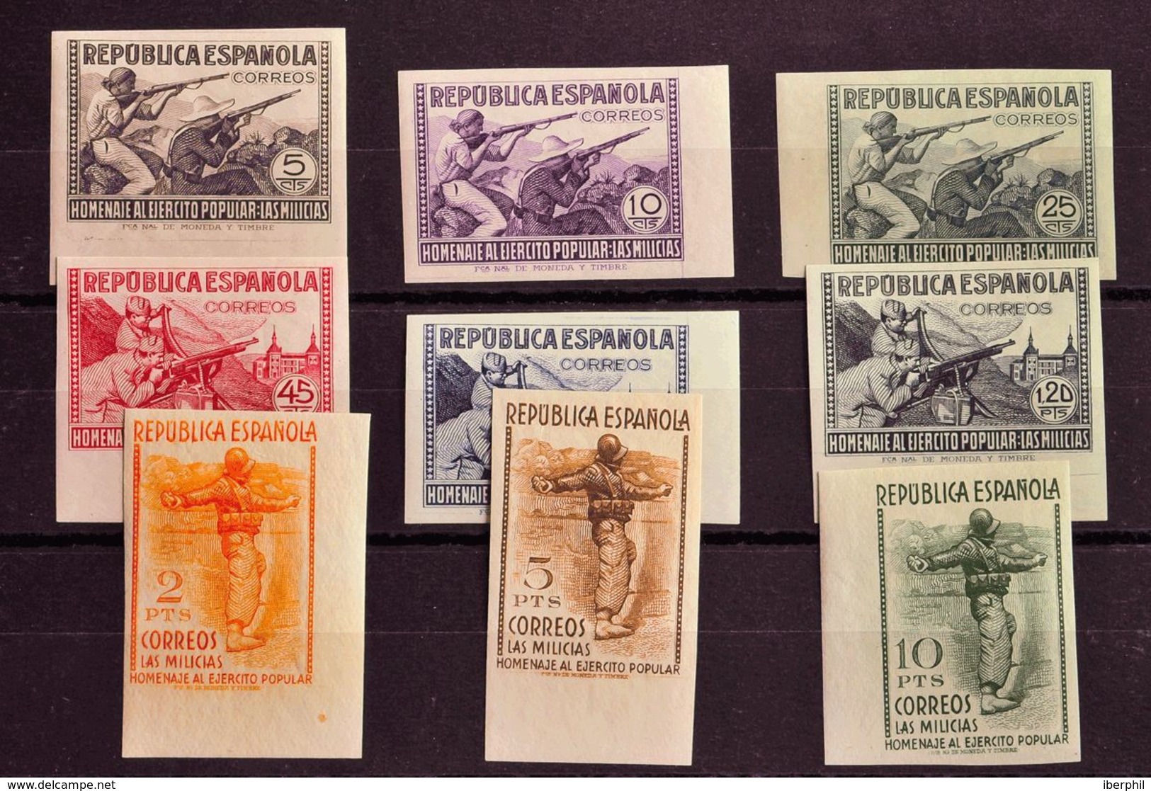 *792/00s. 1938. Serie Completa, Borde De Hoja. SIN DENTAR. MAGNIFICA. Edifil 2019: 2.085 Euros - Other & Unclassified