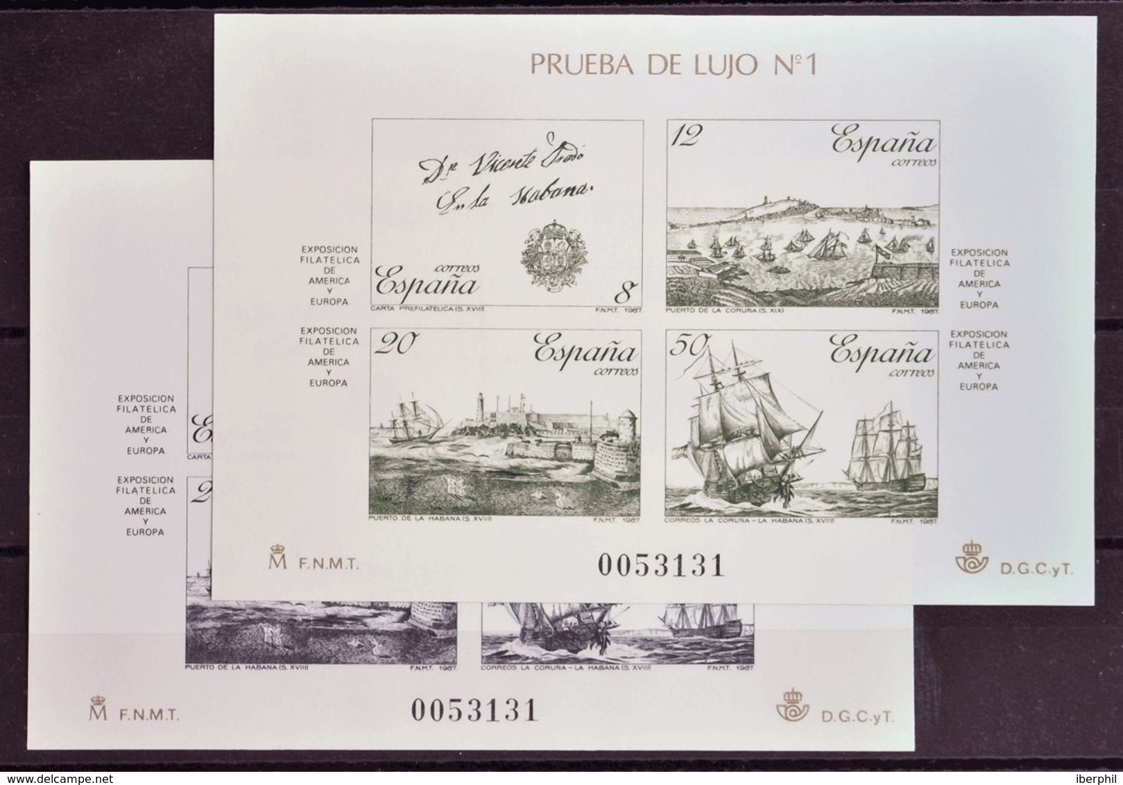 **12/13P. 1987. Pruebas De Lujo. ESPAMER 87. MAGNIFICAS. Edifil 2019: 60 Euros - Other & Unclassified