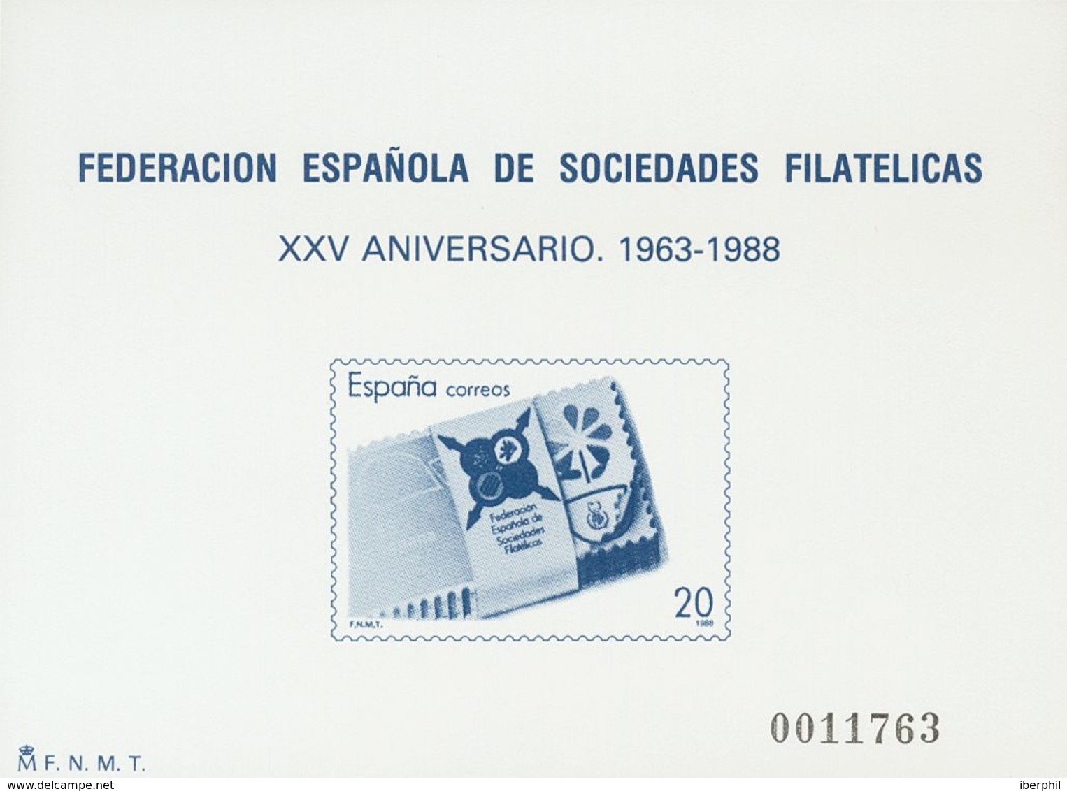 **16P. 1988. Prueba De Lujo. FESOFI. MAGNIFICA. Edifil 2019: 84 Euros - Other & Unclassified