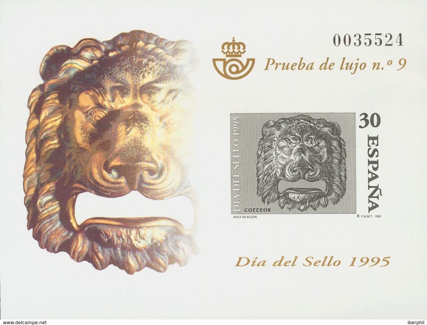 **34P. 1995. Prueba De Lujo. DIA DEL SELLO 1995. MAGNIFICA. Edifil 2019: 25 Euros - Other & Unclassified