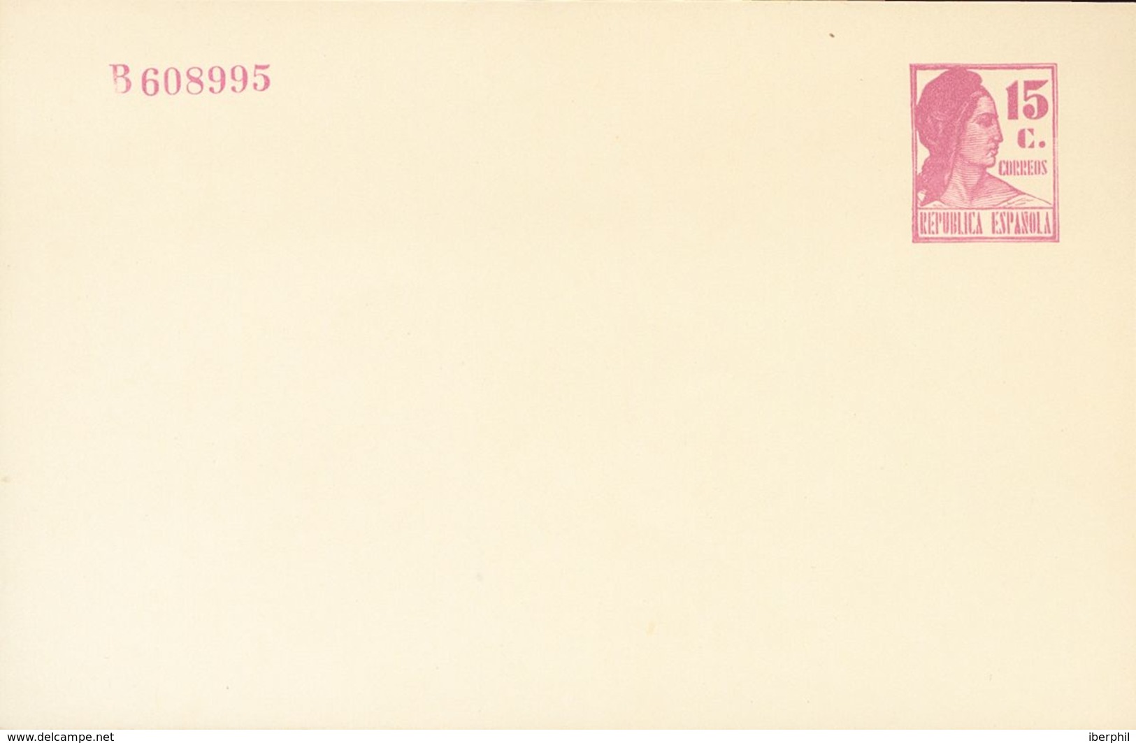(*)EP1068. 1932. 15 Cts Violeta Sobre Tarjeta Entero Postal Privado (sin Usar Y Sin Membrete). MAGNIFICA Y RARA. (Láiz 2 - Otros & Sin Clasificación
