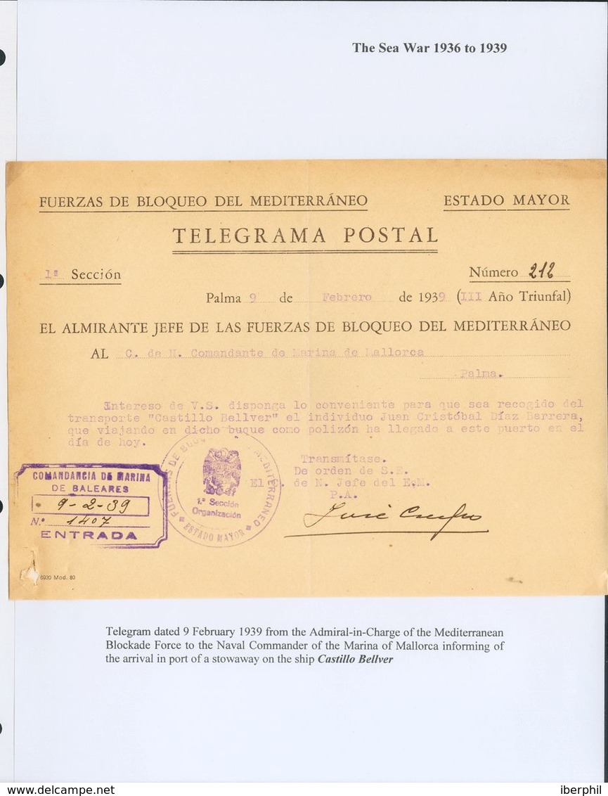 Sobre . (1936ca). Espectacular Colección De Cartas (algún Frontal Y Sello Suelto) De España, Gran Bretaña, Estados Unido - Other & Unclassified