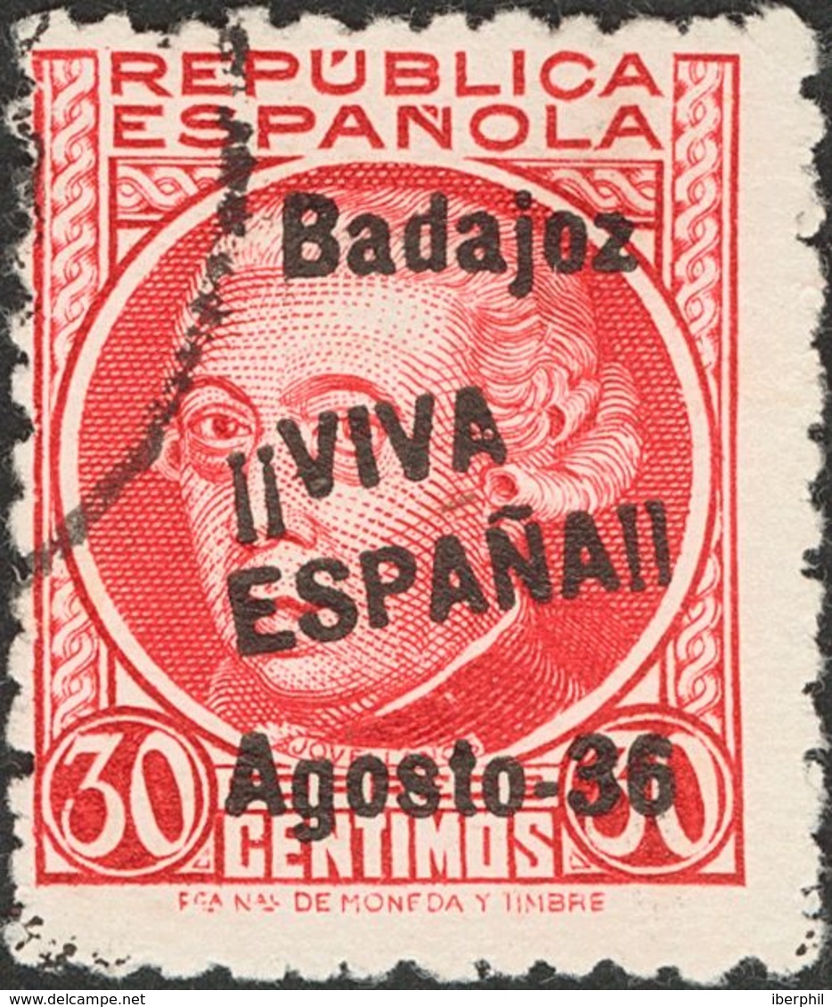 º1. 1936. 30 Cts Carmín. BONITO Y RARO. Edifil 2017: 145 Euros - Other & Unclassified