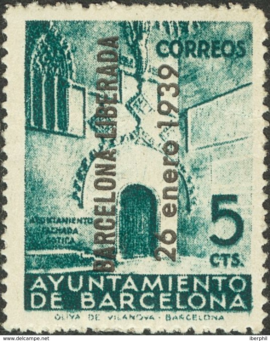 *18. 1939. 5 Cts Azul Verdoso. MAGNIFICO Y RARO. - Other & Unclassified